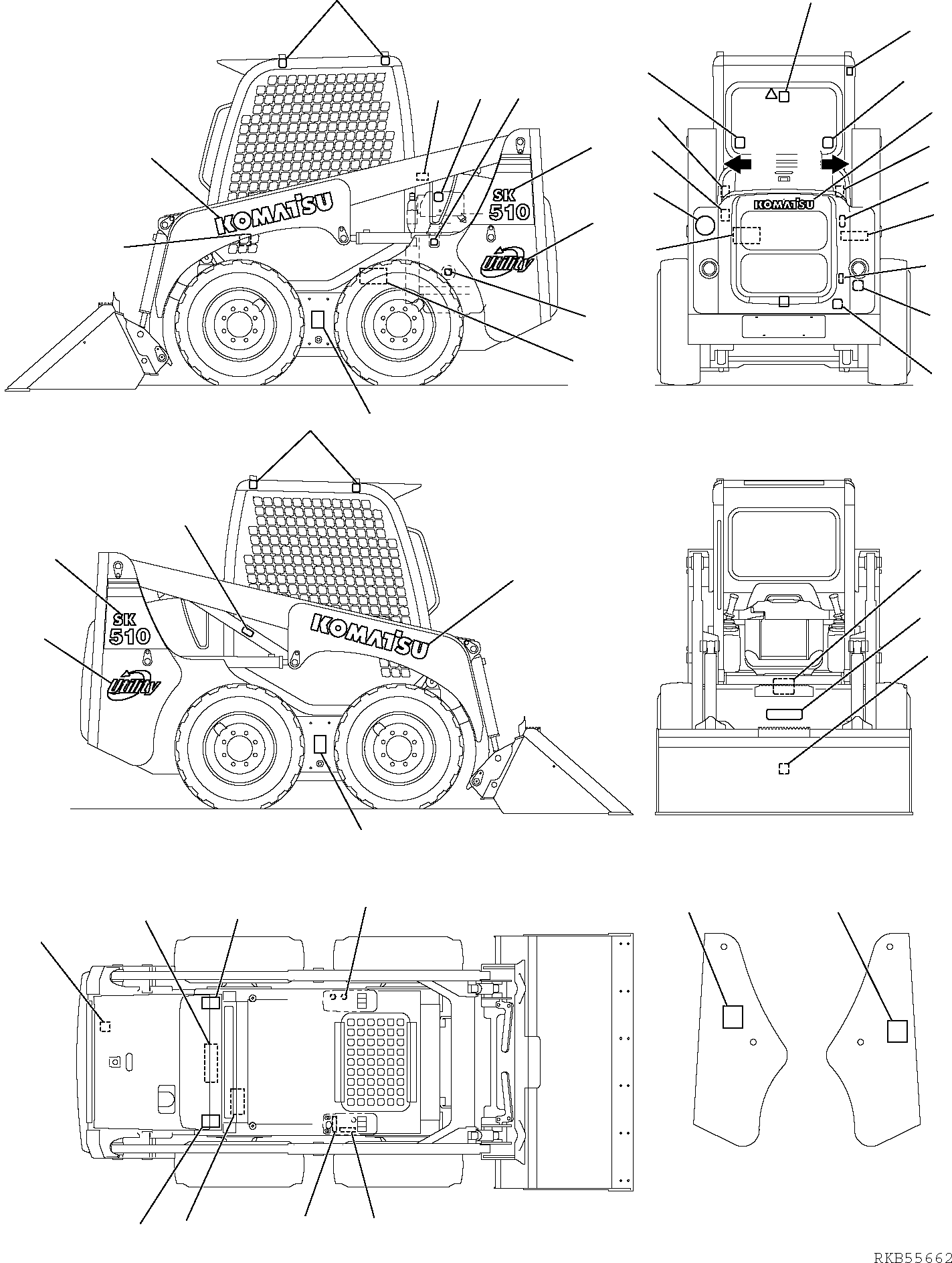 PLATE, CONTROL TABLE 37D-98-11210 KOMATSU