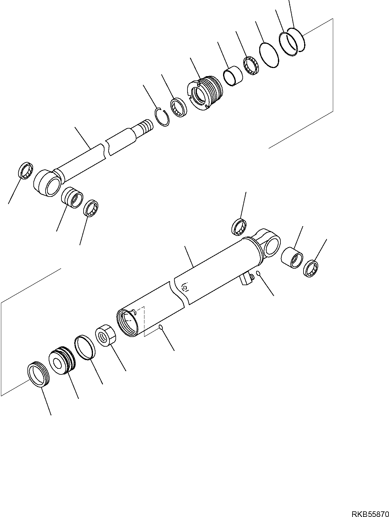 ARM CYLINDER, ASSEMBLY 707-00-0Y740 KOMATSU
