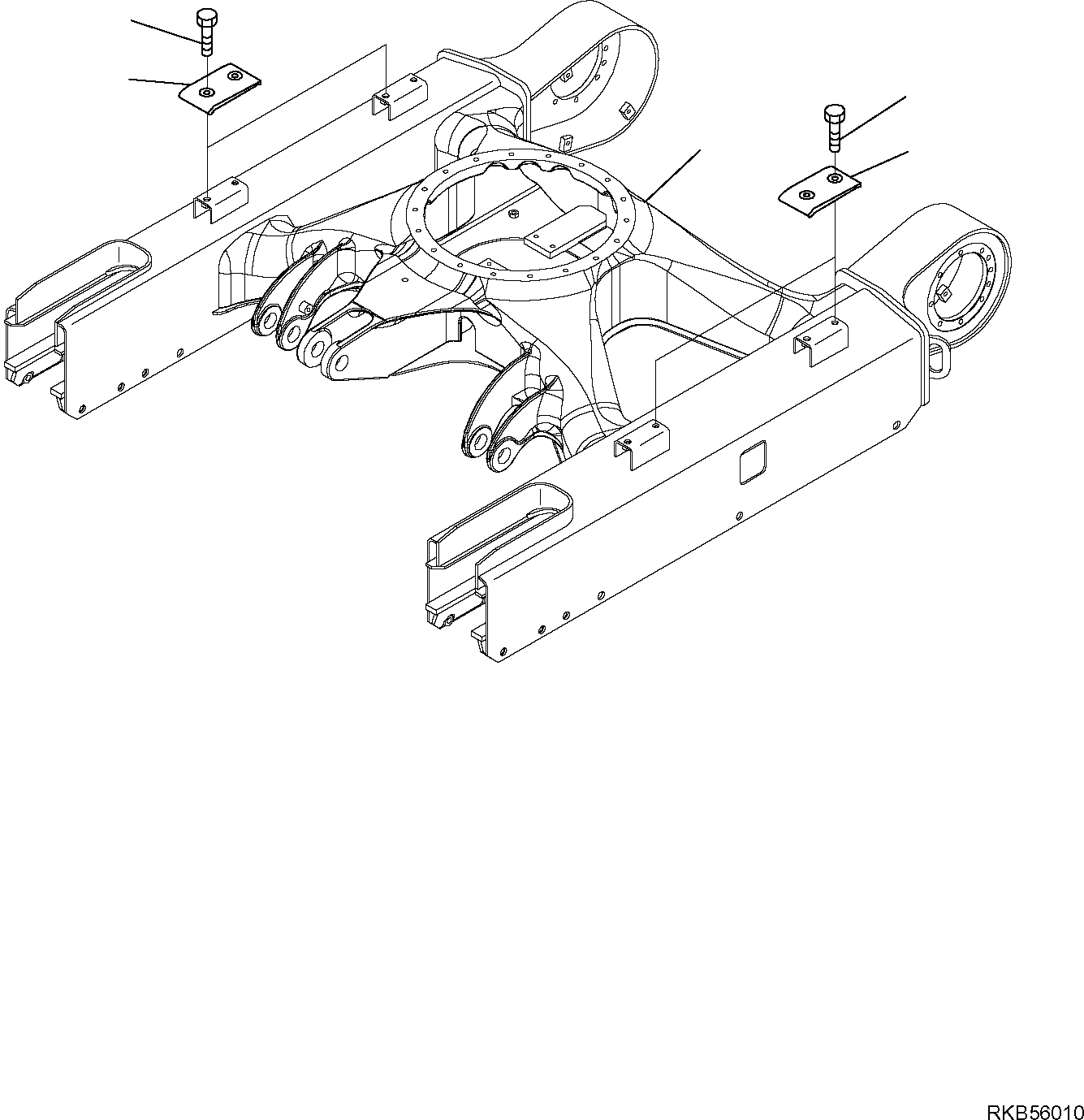 Рама гусеничной тележки 22K-30-R1111 KOMATSU