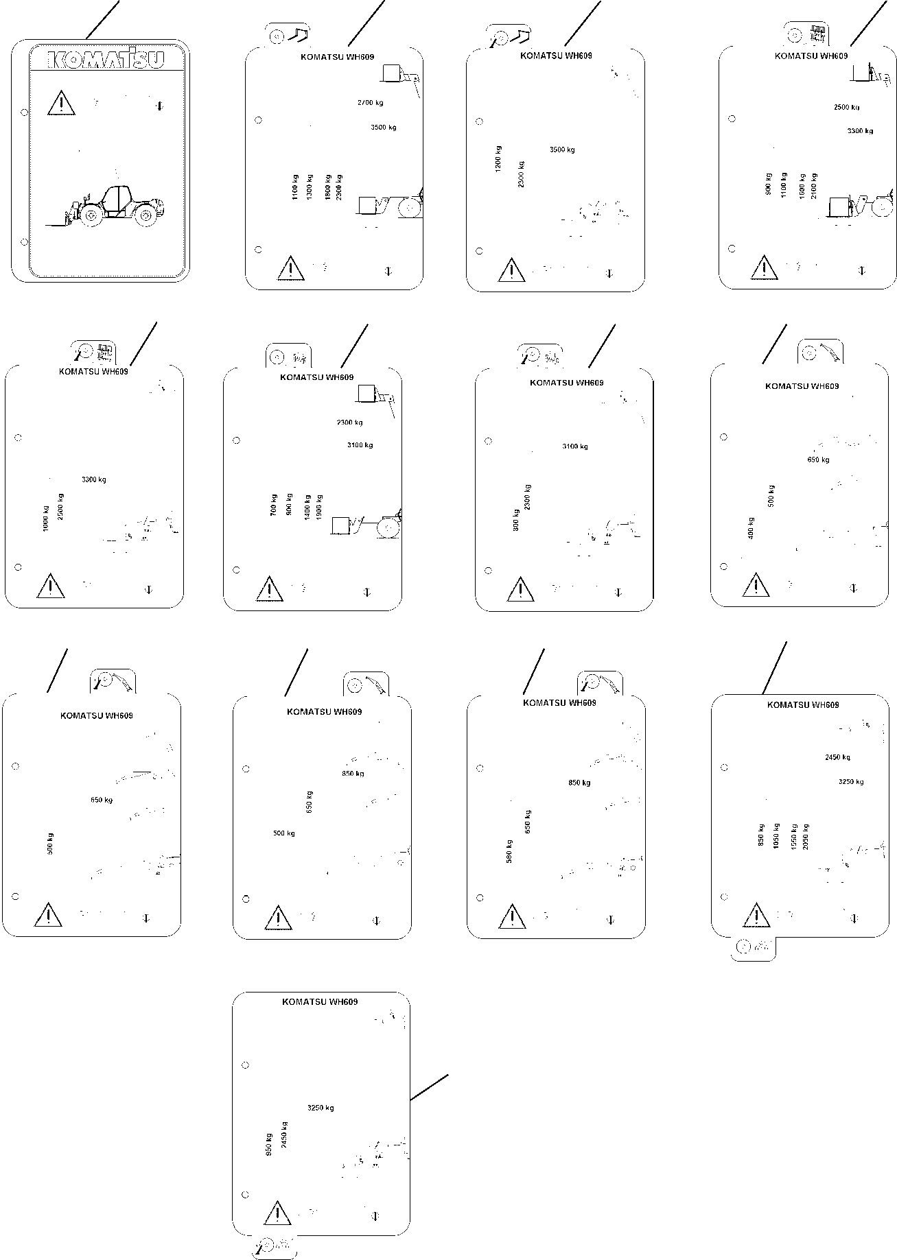 LOAD CHART 395-93-13170 KOMATSU