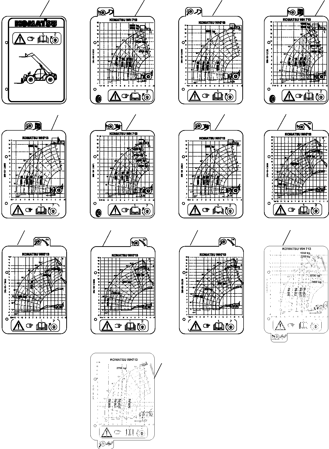 LOAD CHART 395-93-13230 KOMATSU