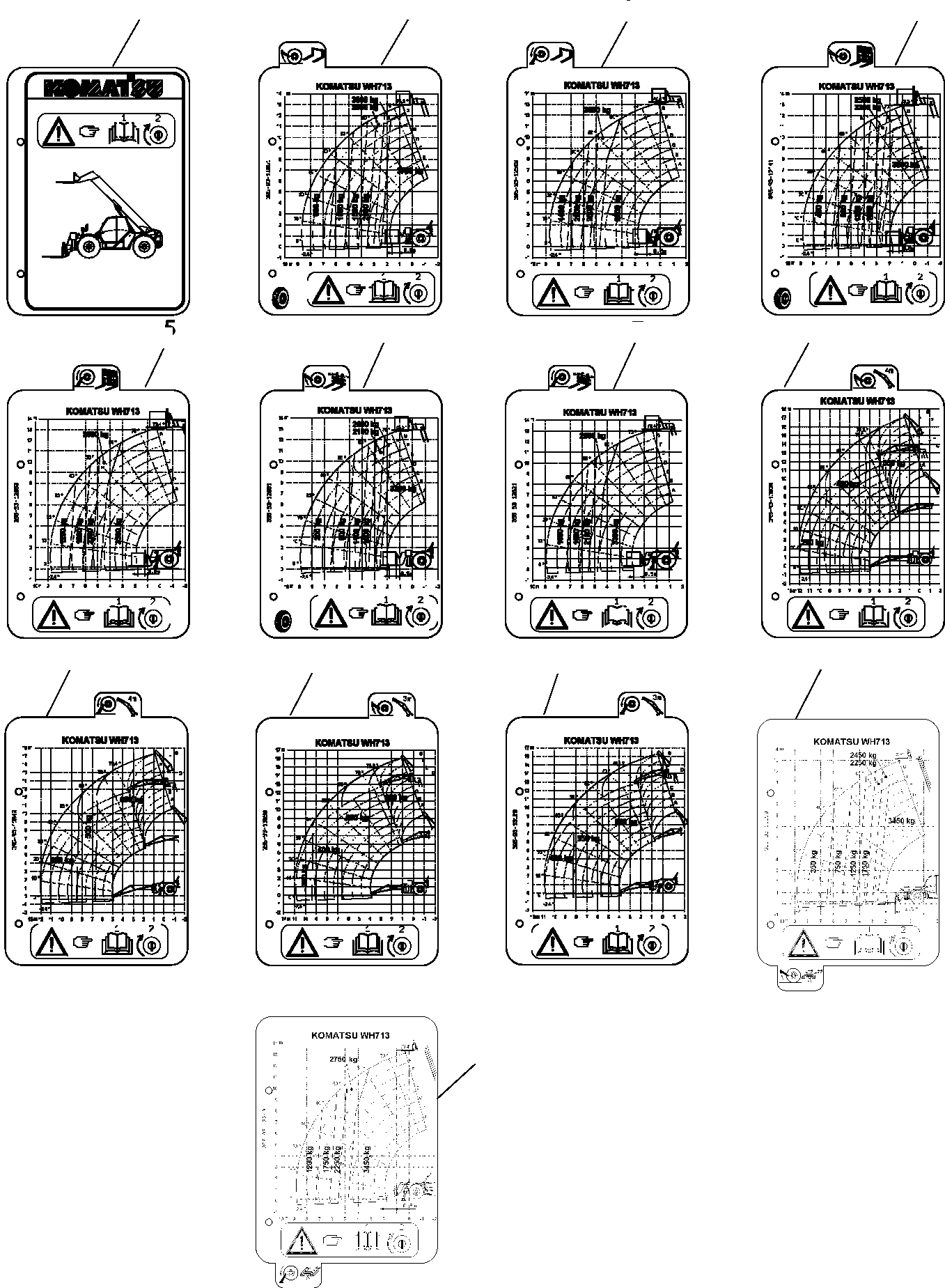 LOAD CHART 395-93-13250 KOMATSU