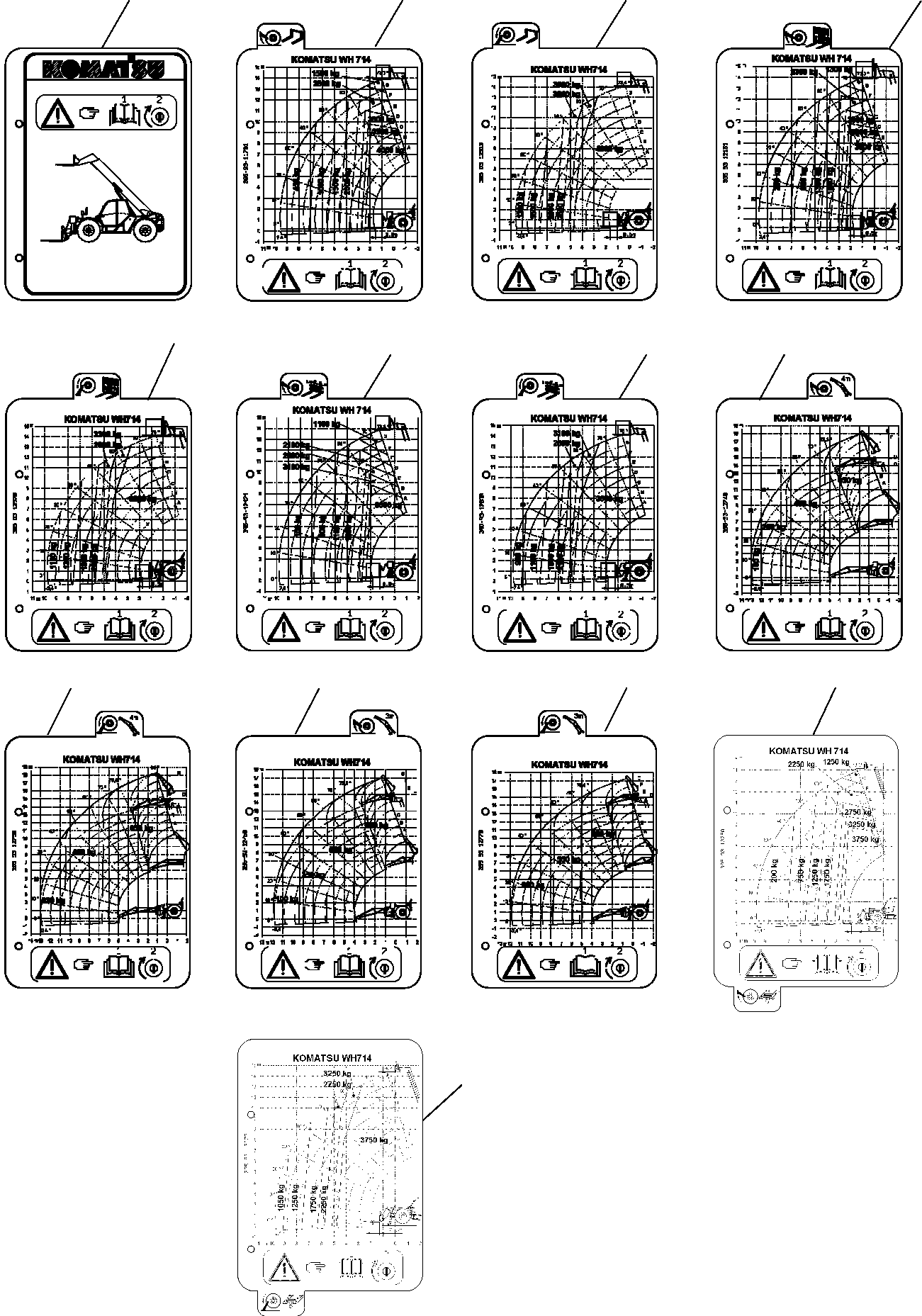 LOAD CHART 395-93-13270 KOMATSU