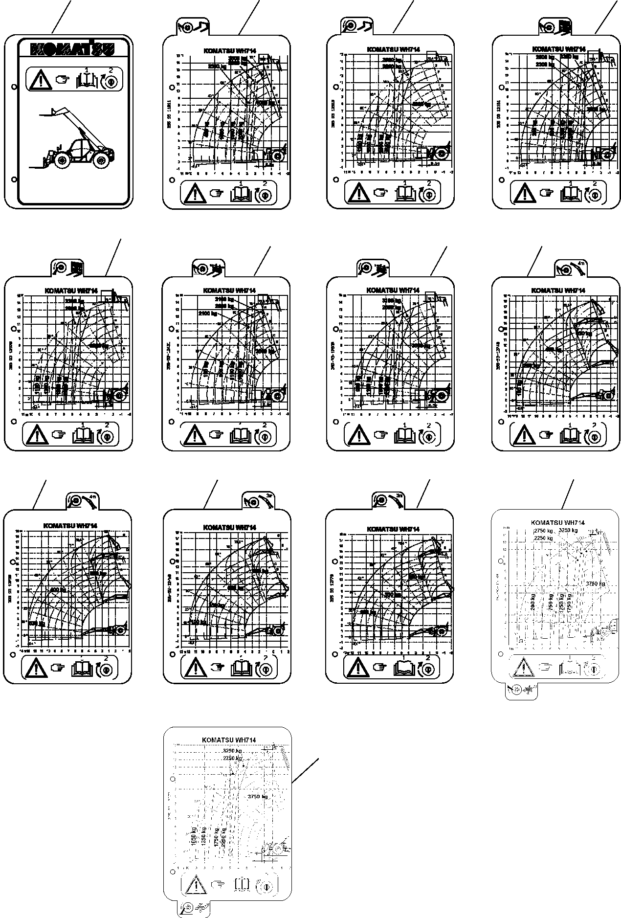 LOAD CHART 395-93-13280 KOMATSU