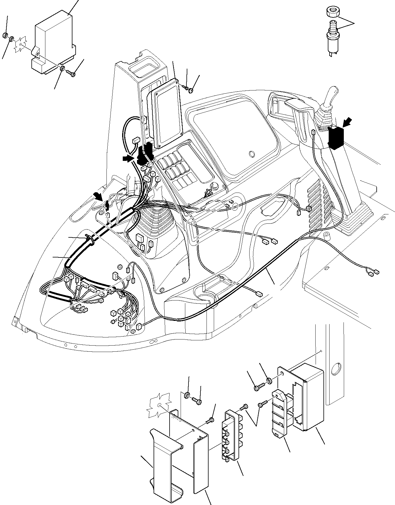 WIRING HARNESS, LATERAL 42N-06-11291 KOMATSU