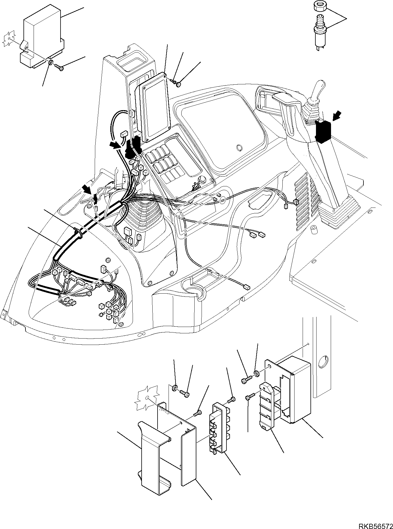 WIRING HARNESS, LATERAL LINE, ASSEMBLY 42N-06-12620 KOMATSU