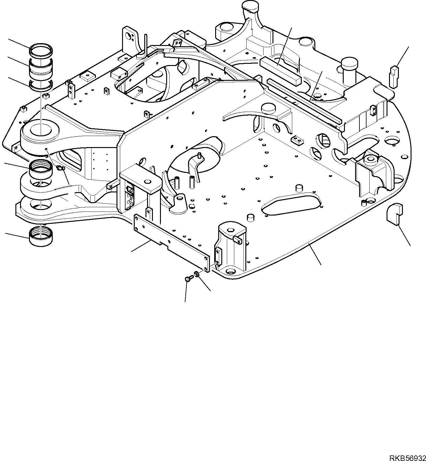 REVOLVING FRAME 21W-46-R8213 KOMATSU