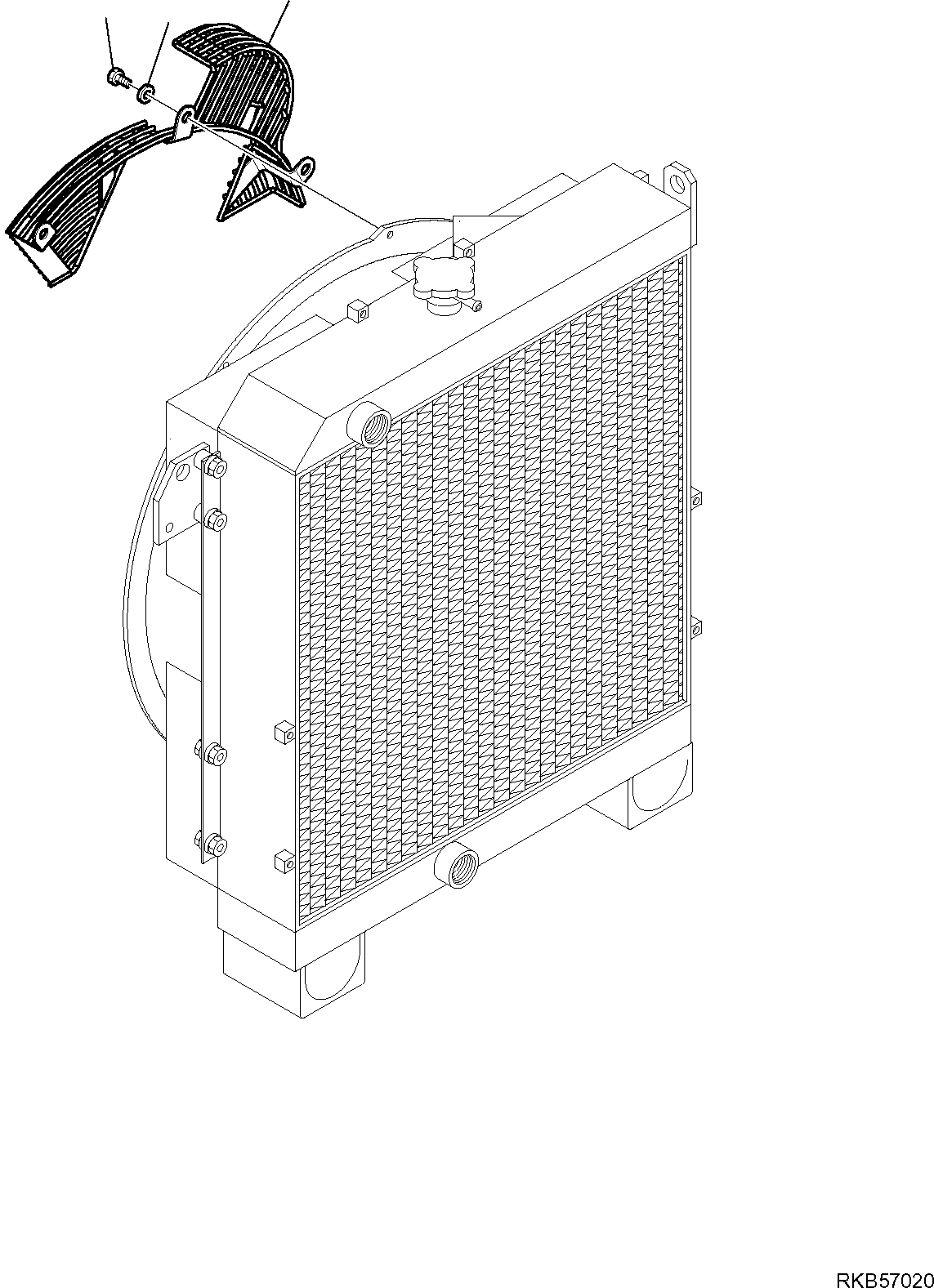 FAN GUARD (A/C) 21W-979-R110 KOMATSU