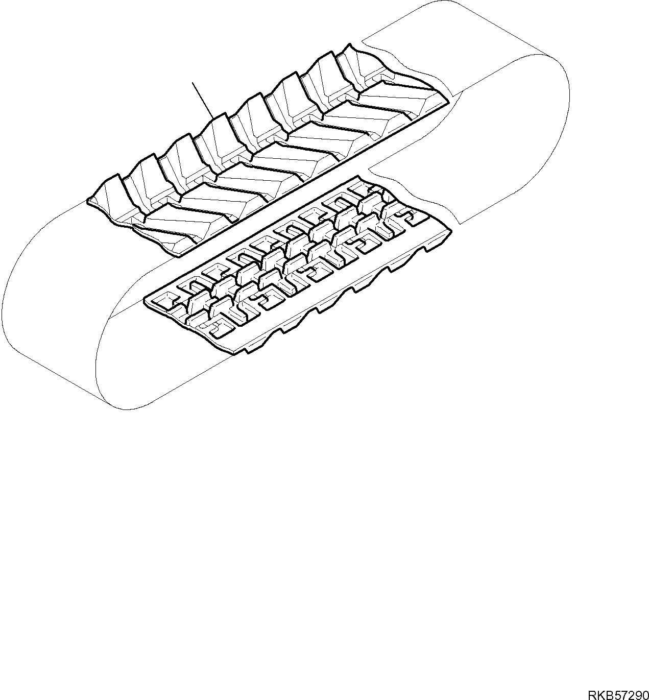 SHOE, RUBBER 21W-32-R5211 KOMATSU