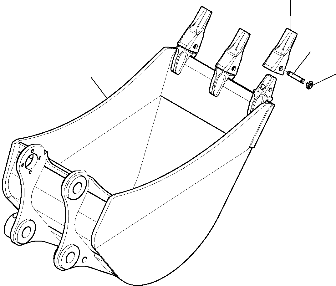 BUCKET, 550 MM 21W-926-R310 KOMATSU