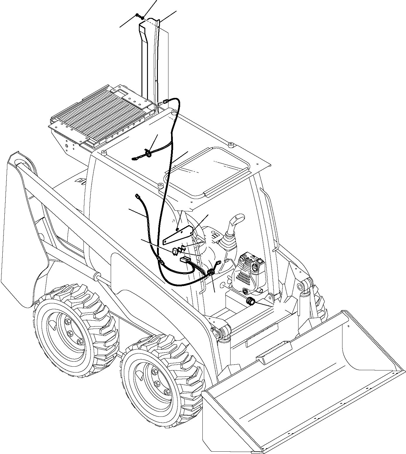WIRING HARNESS, AIR CONDITIONING LINE 37A-942-1330 KOMATSU