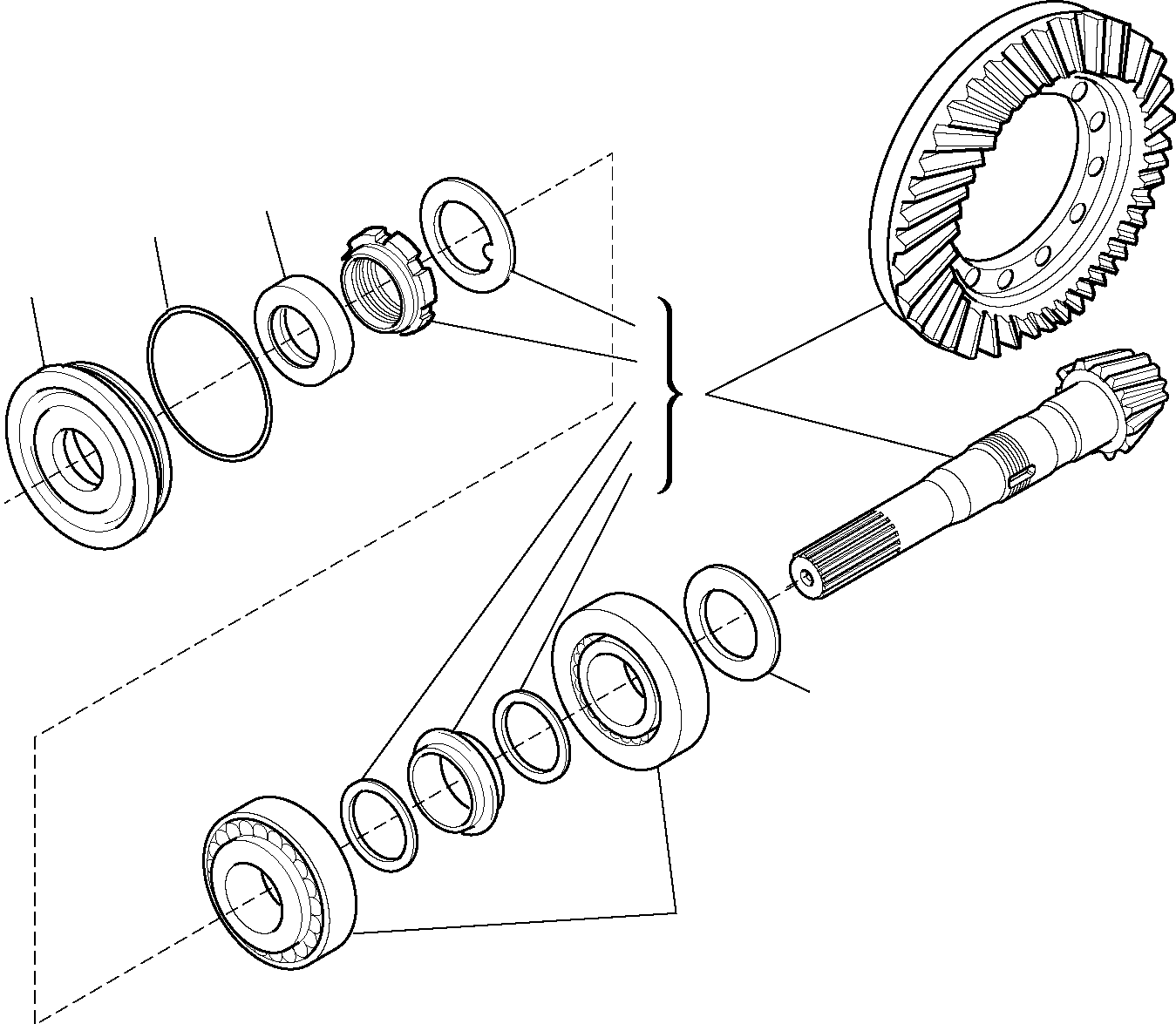 KIT, BEVEL GEAR CA0066072 KOMATSU