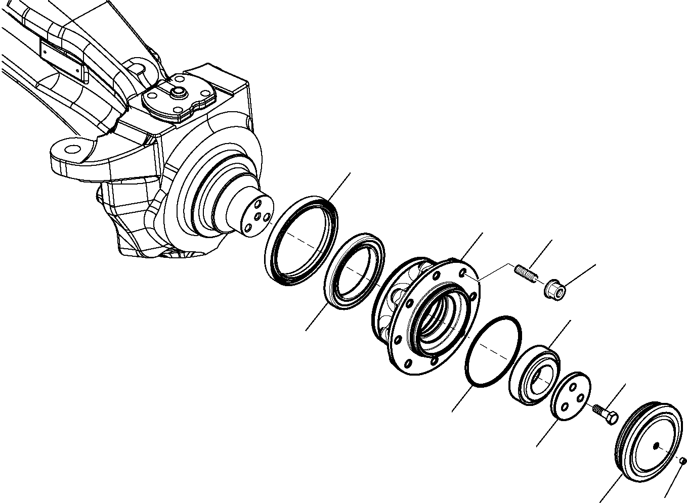 Ступица колеса CA0143175 KOMATSU