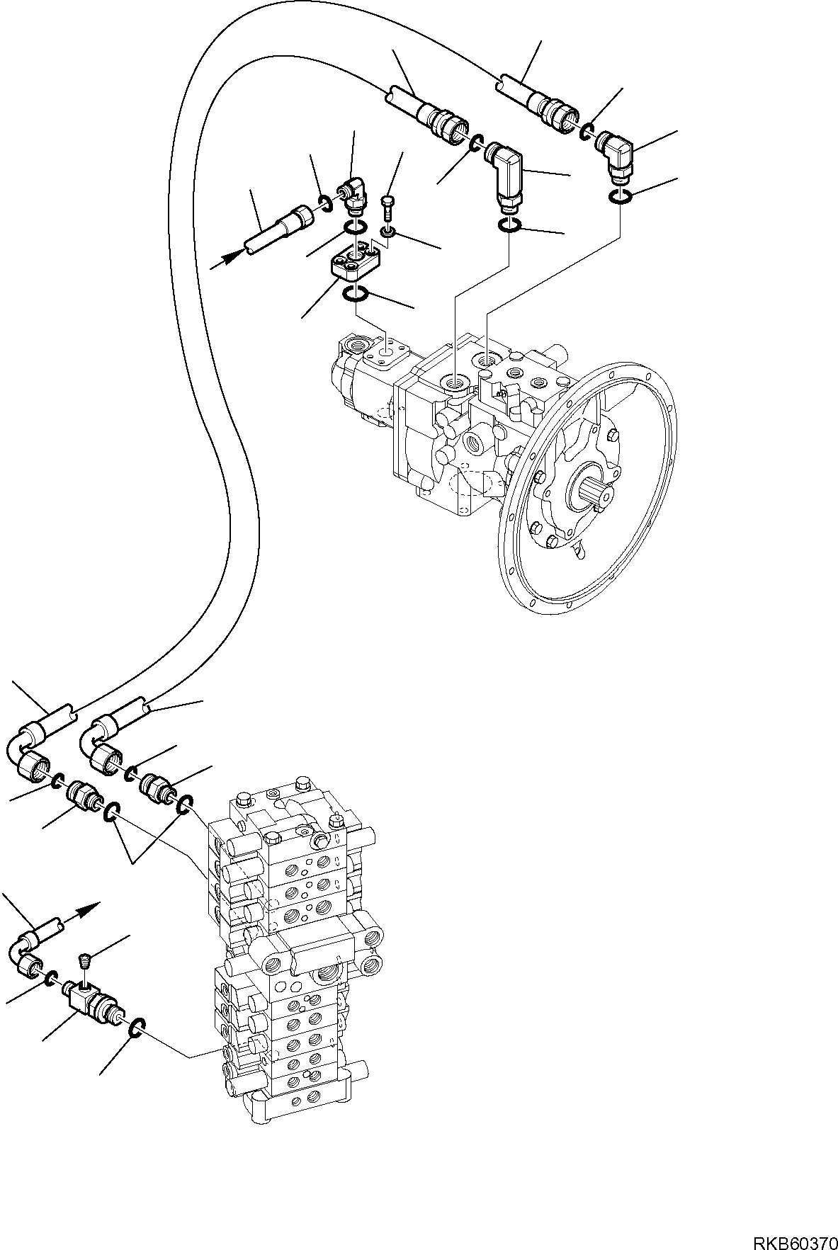 Шланг 21W-62-R3510 KOMATSU