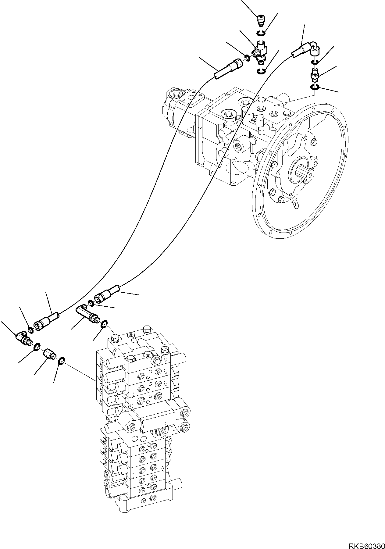 Штуцер прокачки 21W-62-R4920 KOMATSU