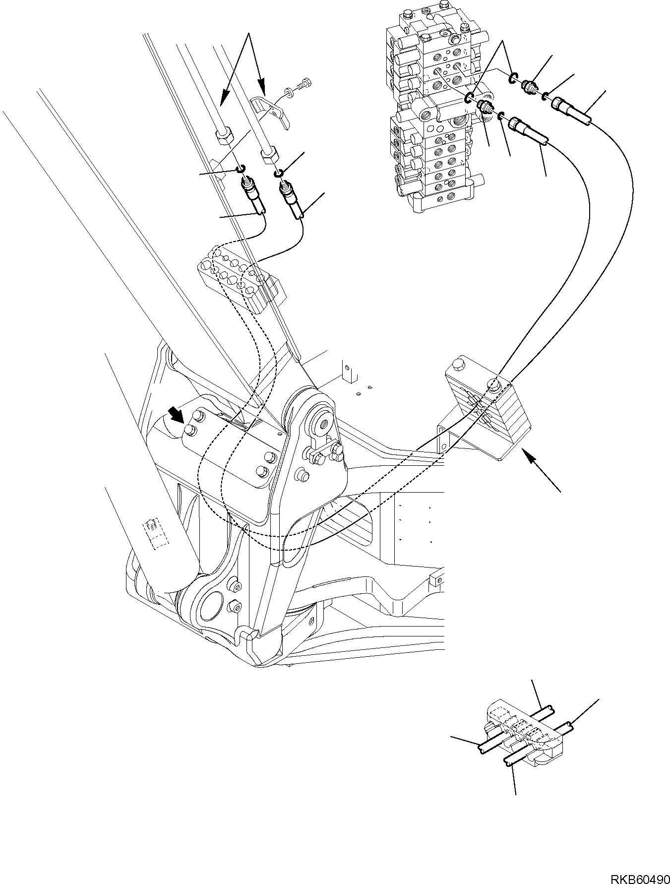 Шланг 21W-62-R8791 KOMATSU