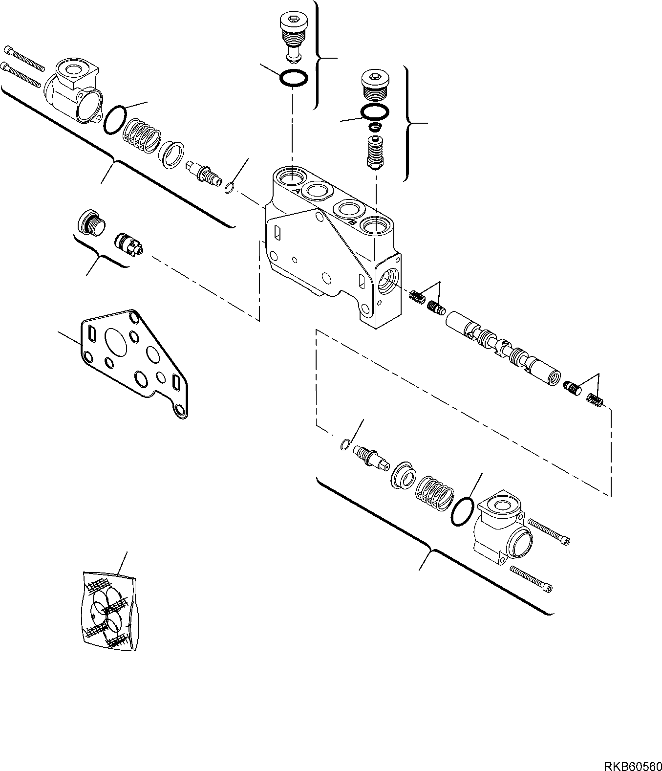Предохранительный клапан RE08103295 KOMATSU