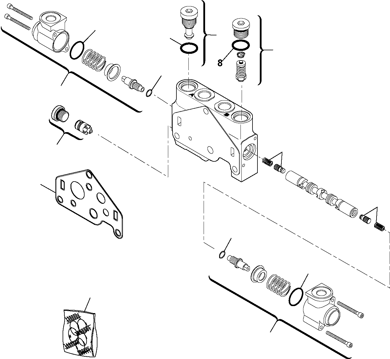 ELEMENT, BUCKET, ASSEMBLY RE08403422 KOMATSU