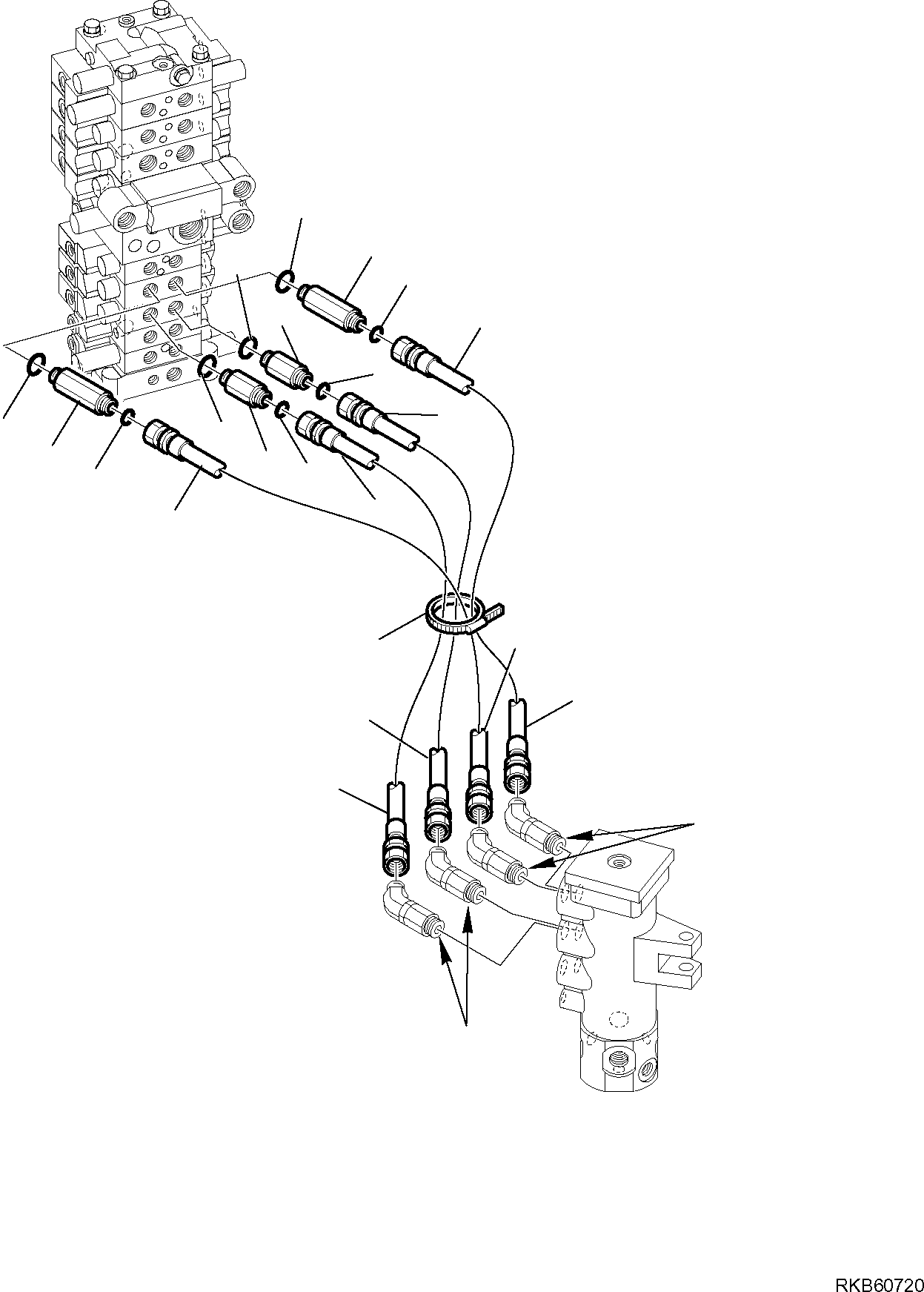 Шланг 21W-62-R8491 KOMATSU