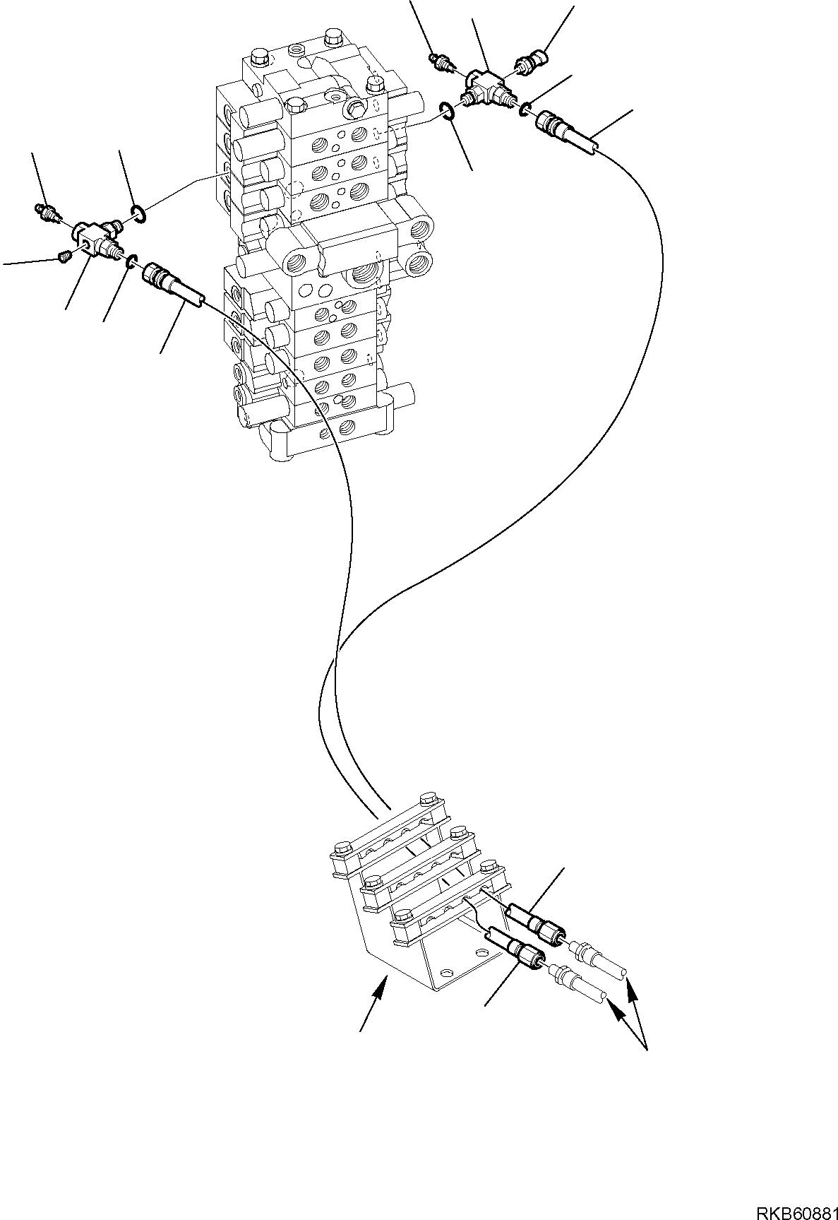 Шланг 21W-62-R8581 KOMATSU