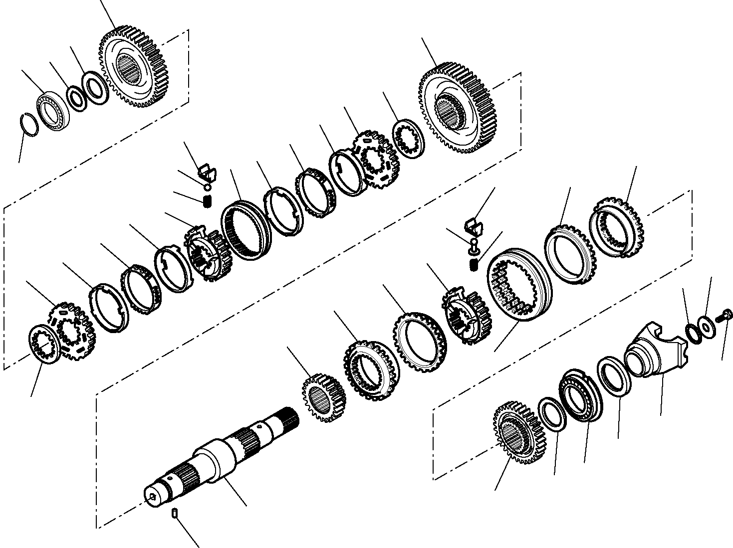 SECONDARY SHAFT CA0139019 KOMATSU