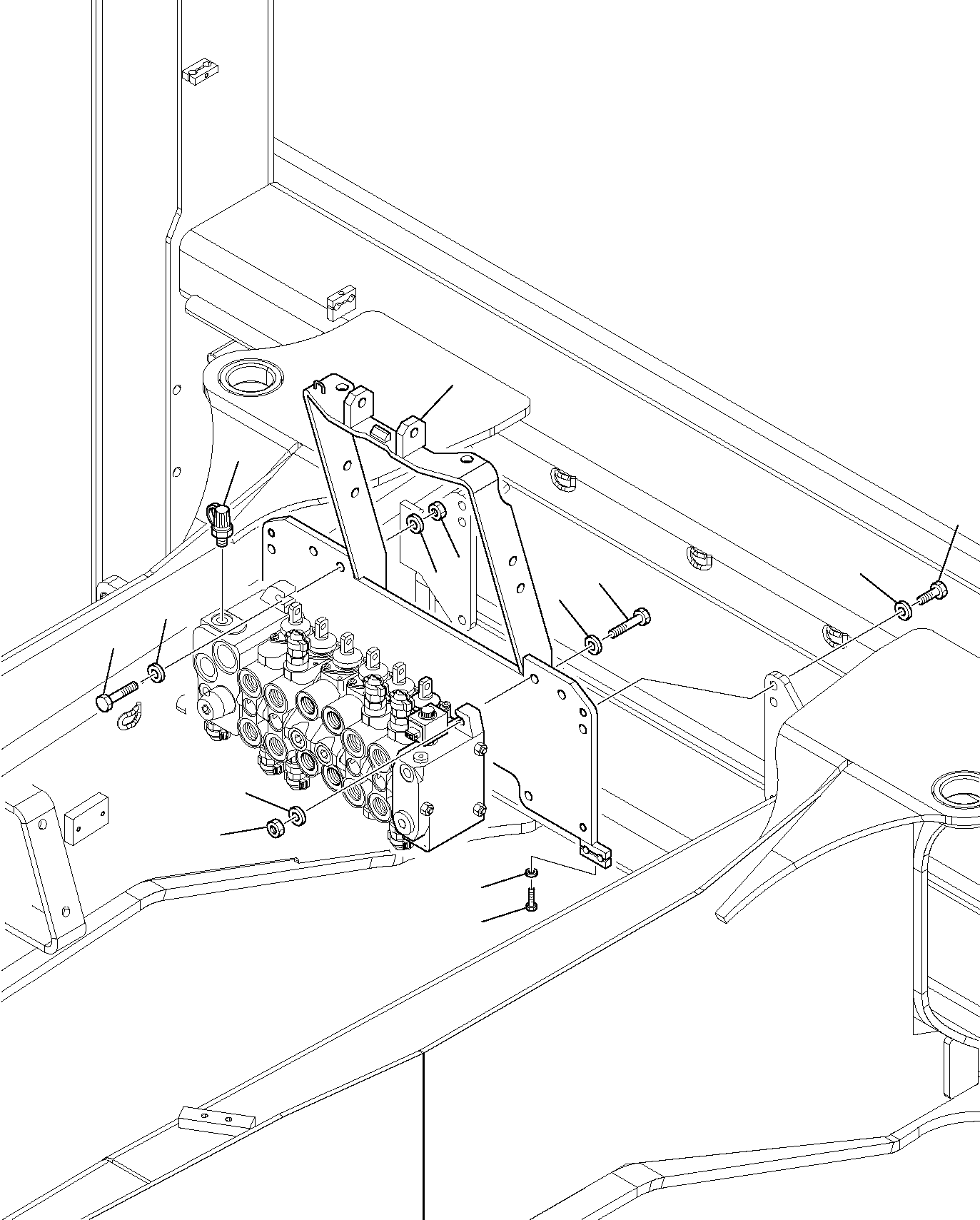 CONTROL VALVE SUPPORT 42N-43-14430 KOMATSU
