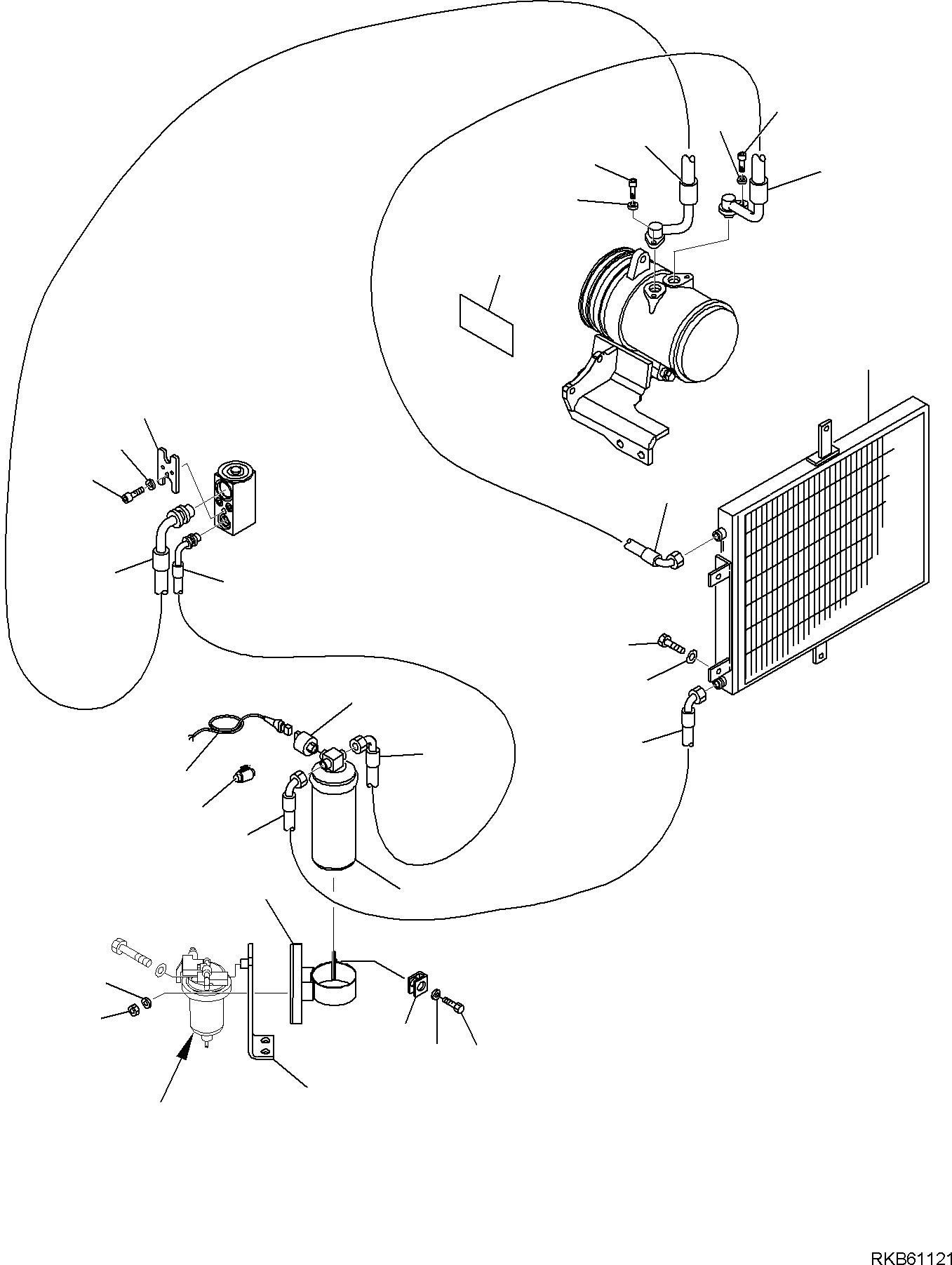 CONDENSER, ASSEMBLY 22L-09-R6480 KOMATSU