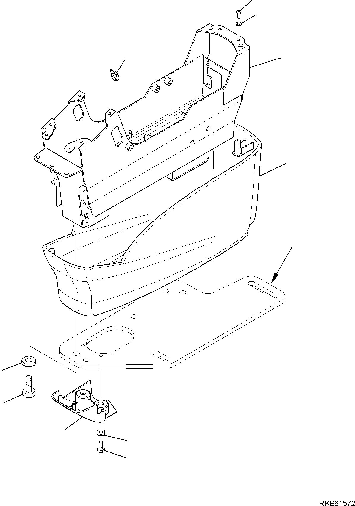 LOWER BOX 22U-43-R3230 KOMATSU