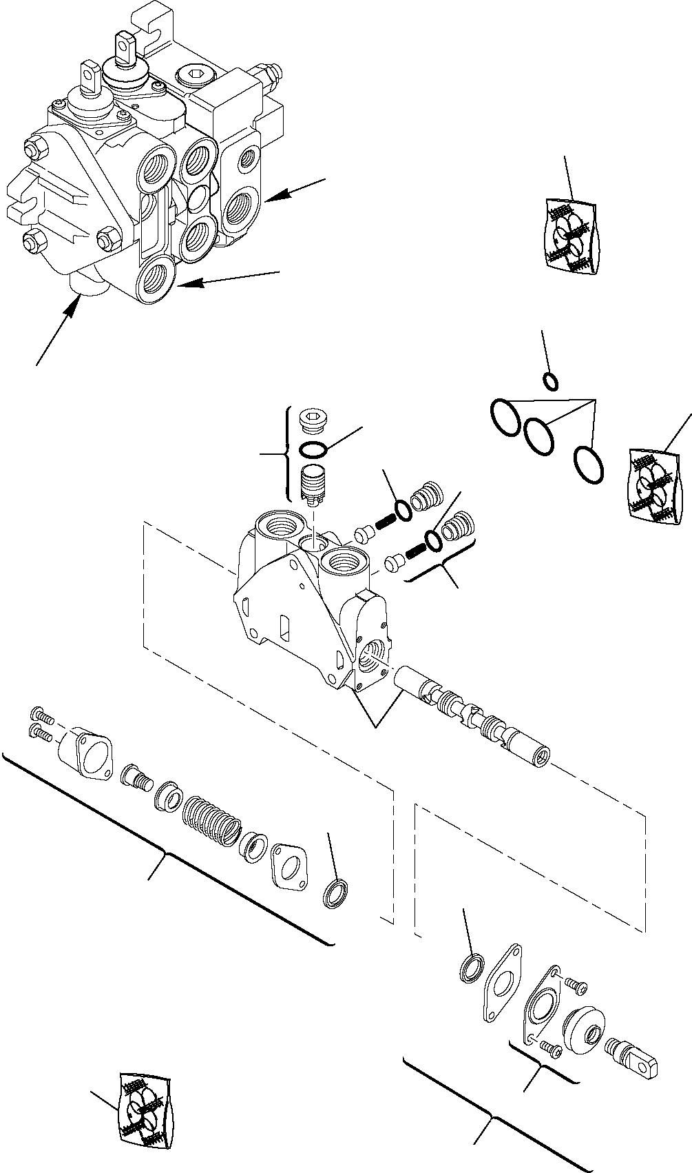 BLOCK, SHOVEL, ASSY. RE08403330 KOMATSU