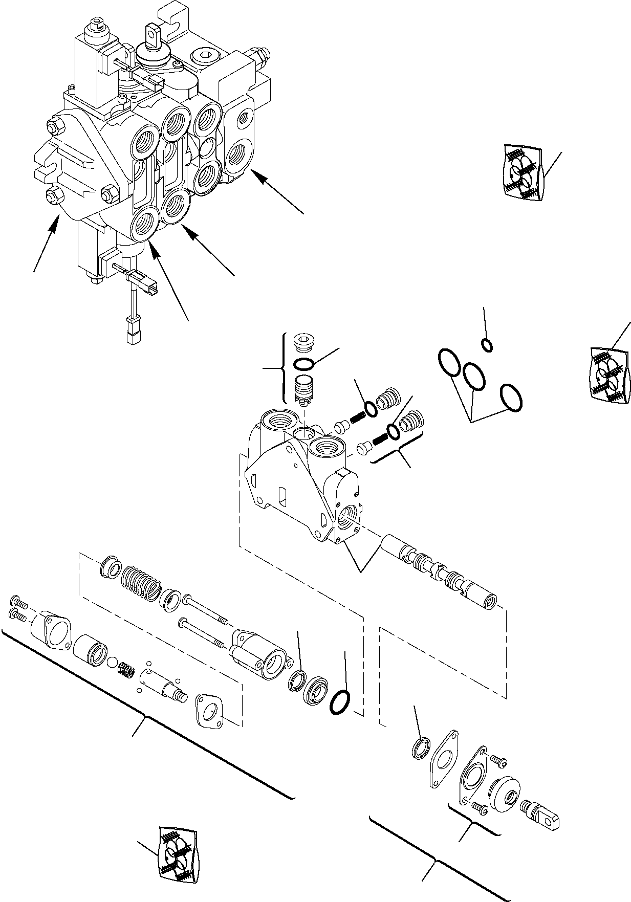 BLOCK, SHOVEL, ASSY. RE08403332 KOMATSU