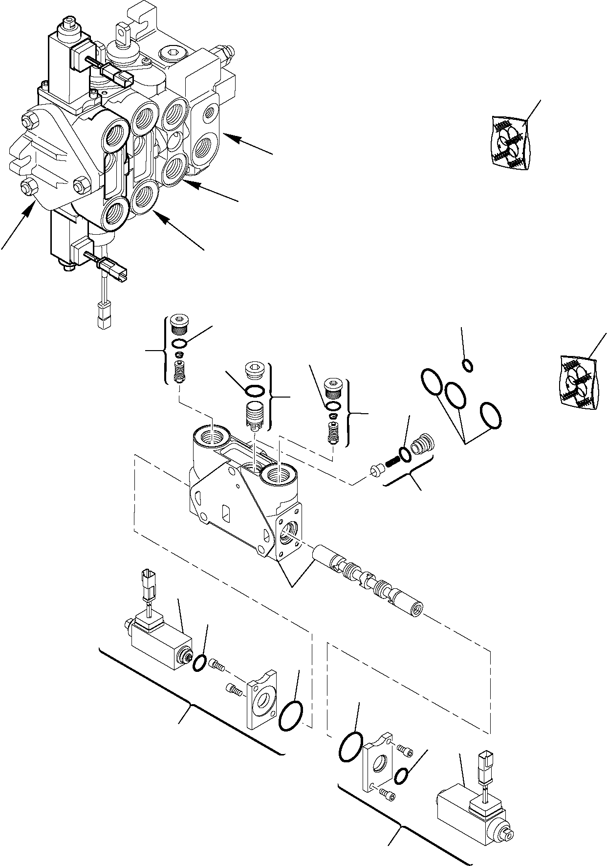 BLOCK, BUCKET 4 IN 1, ASSY. RE08403334 KOMATSU