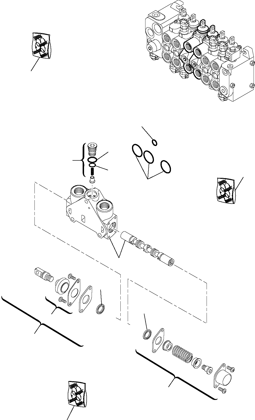 OUTRIGGER ELEMENT, ASSY. RE08403105 KOMATSU