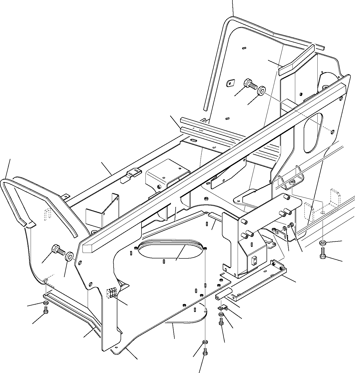 FRAME, ENGINE 395-54-11216 KOMATSU