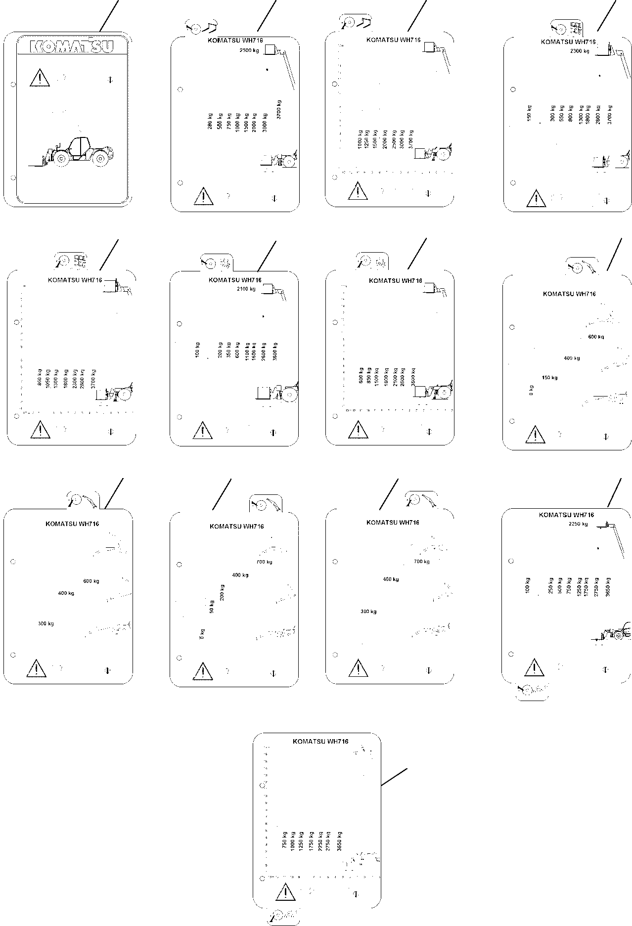LOAD CHART 395-93-13510 KOMATSU