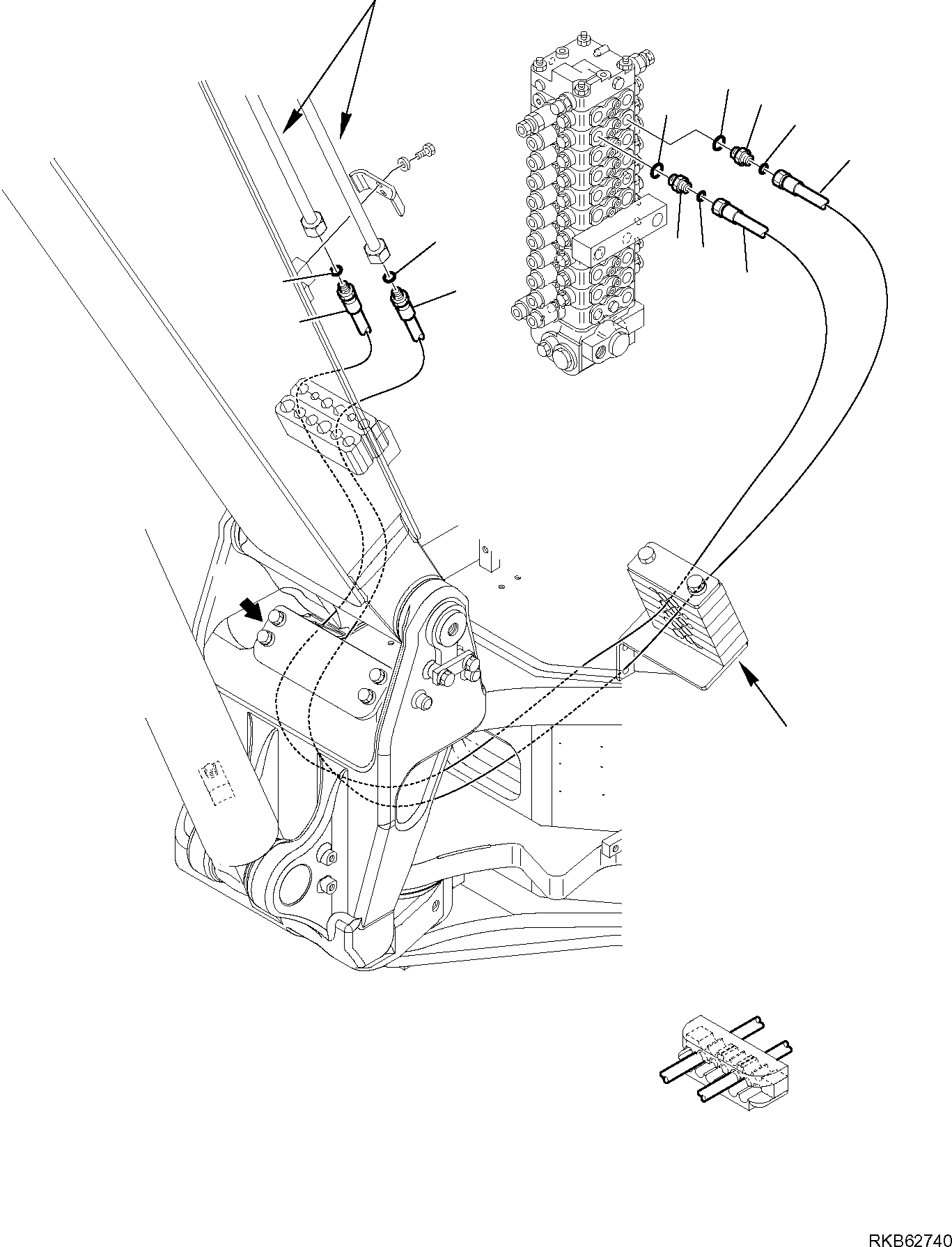 Шланг 21W-09-R1961 KOMATSU