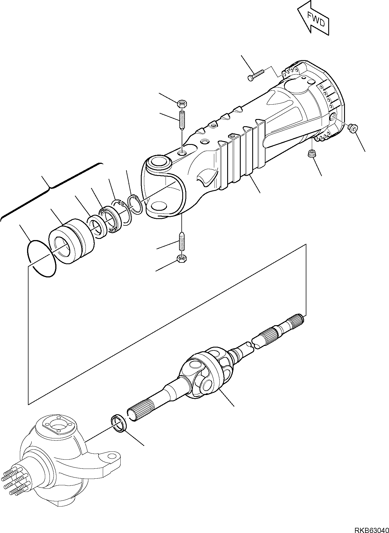 AXLE, HOUSING DGD2120608301 KOMATSU