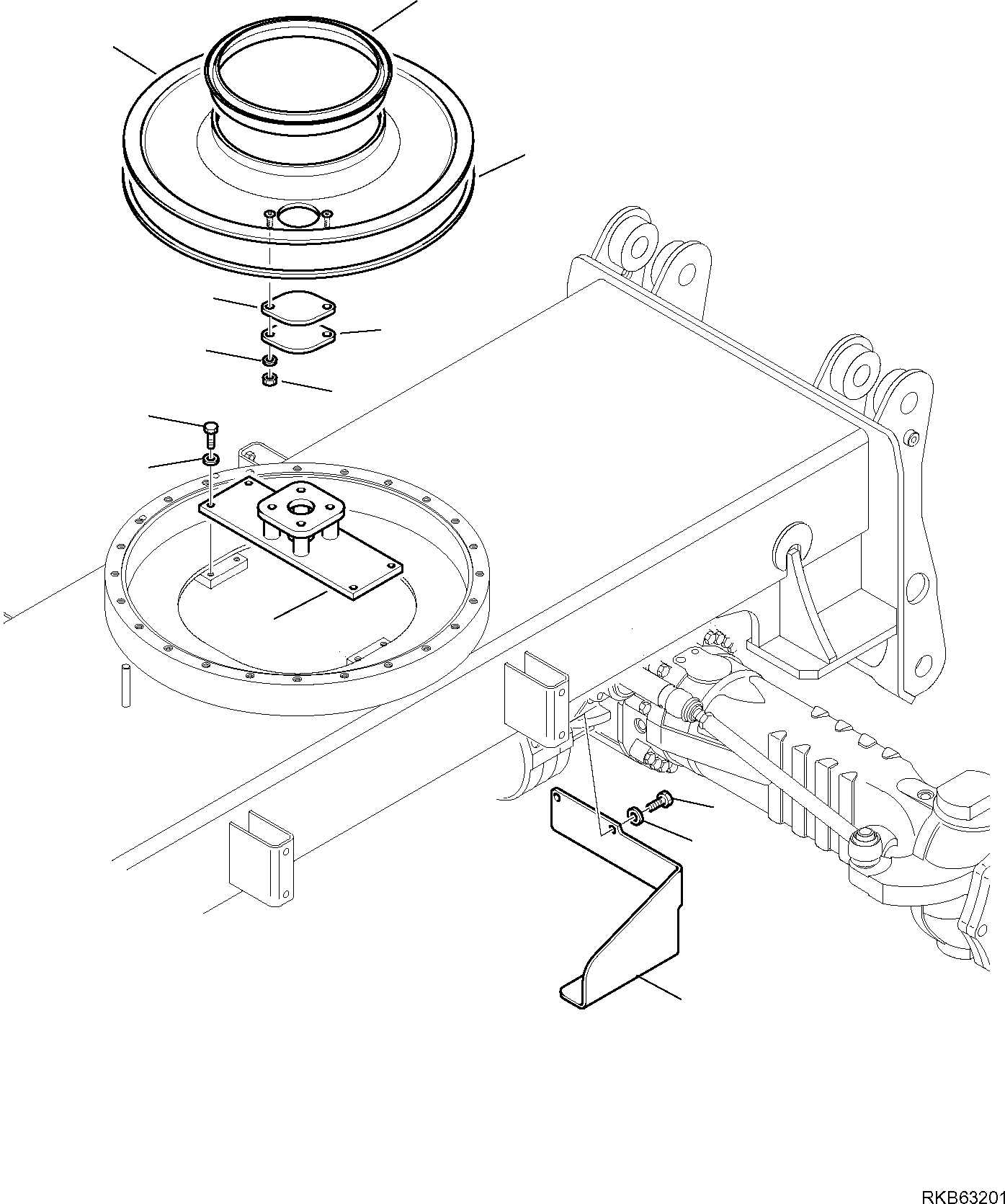 Кронштейн 21W-47-R1211 KOMATSU