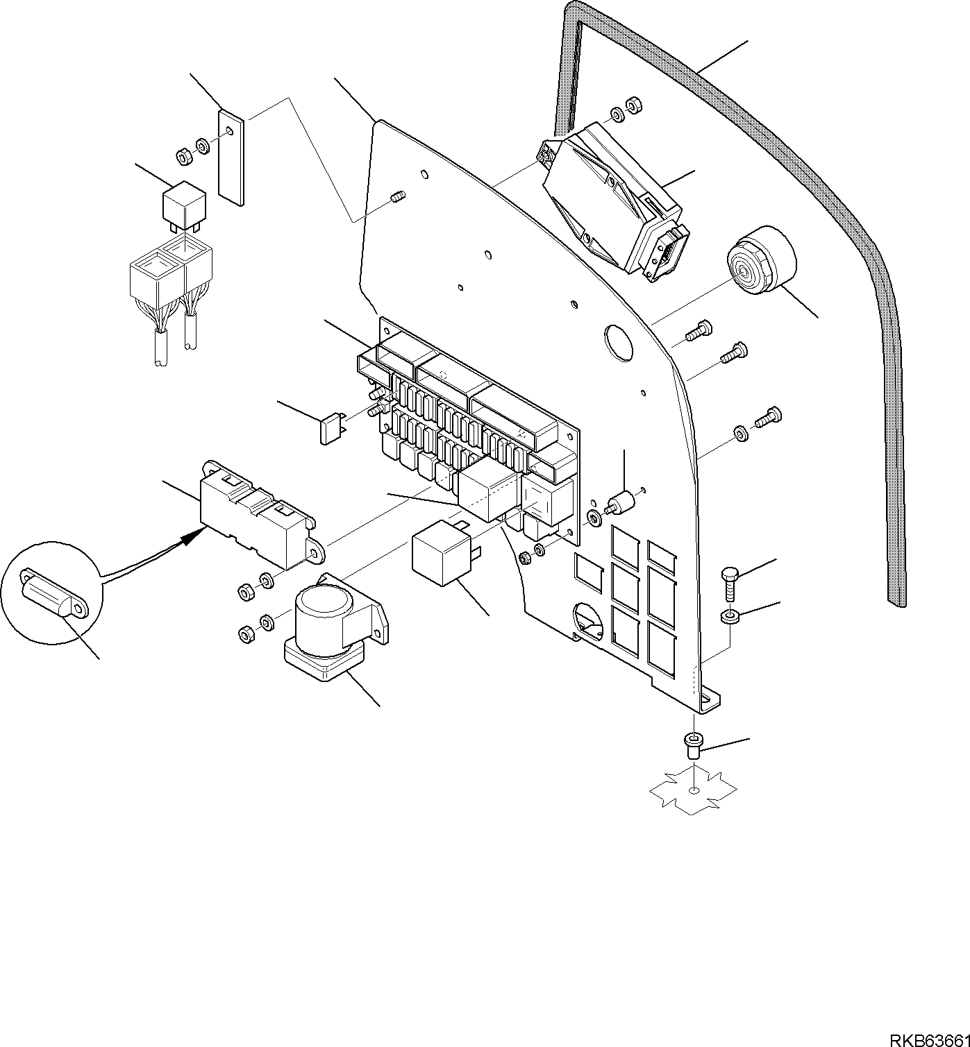 WIRING HARNESS, LATERAL LINE, ASSEMBLY 42N-06-12640 KOMATSU