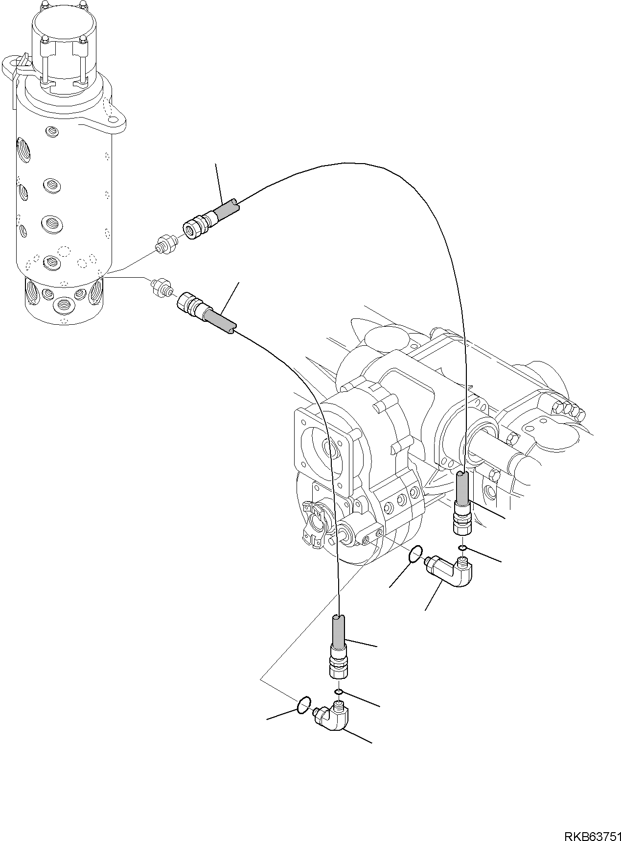 Шланг 21W-09-R1820 KOMATSU