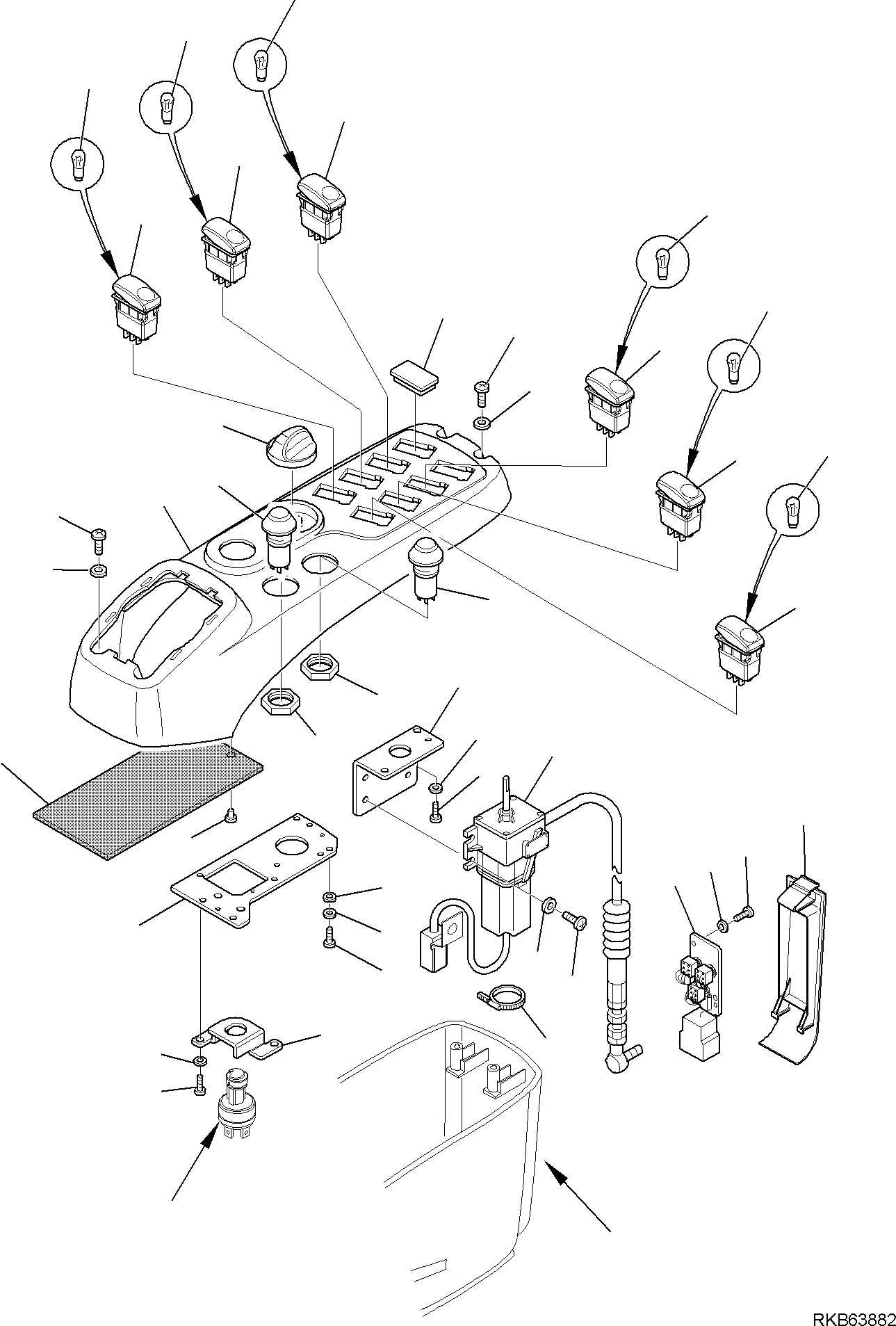 SWITCH, ATTACHMENT 21W-06-R1230 KOMATSU