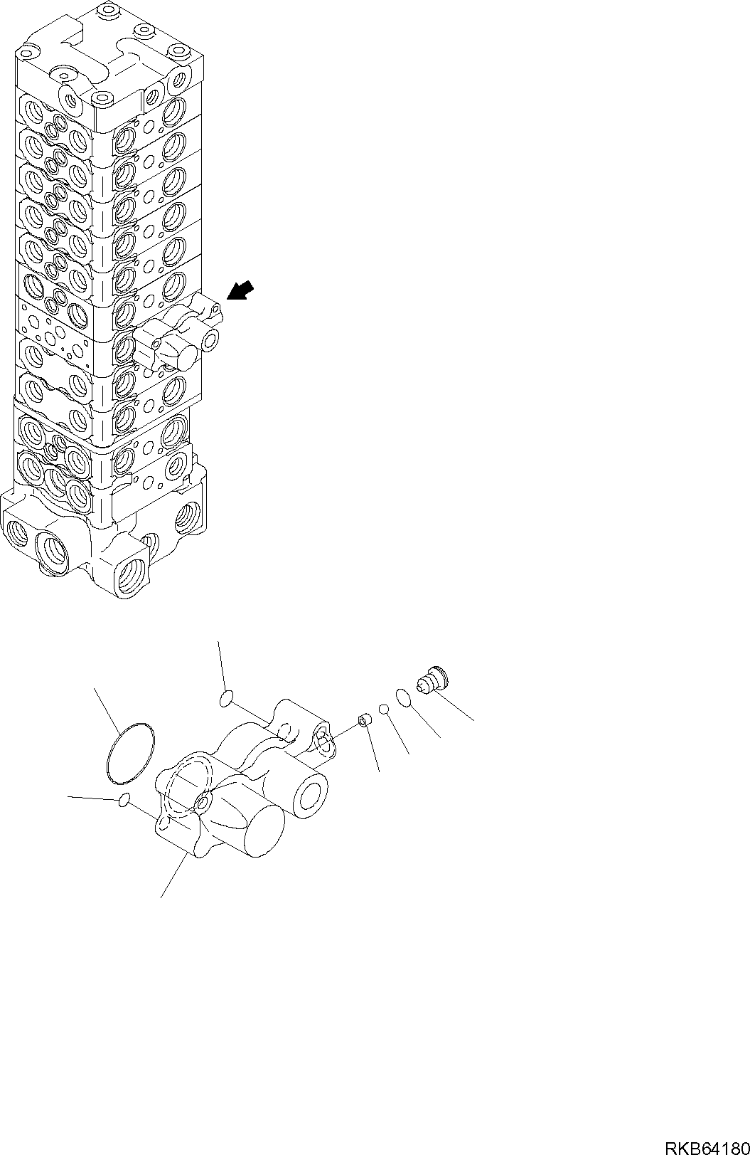 CONTROL VALVE, ASSEMBLY (723-2B-50100) KOMATSU