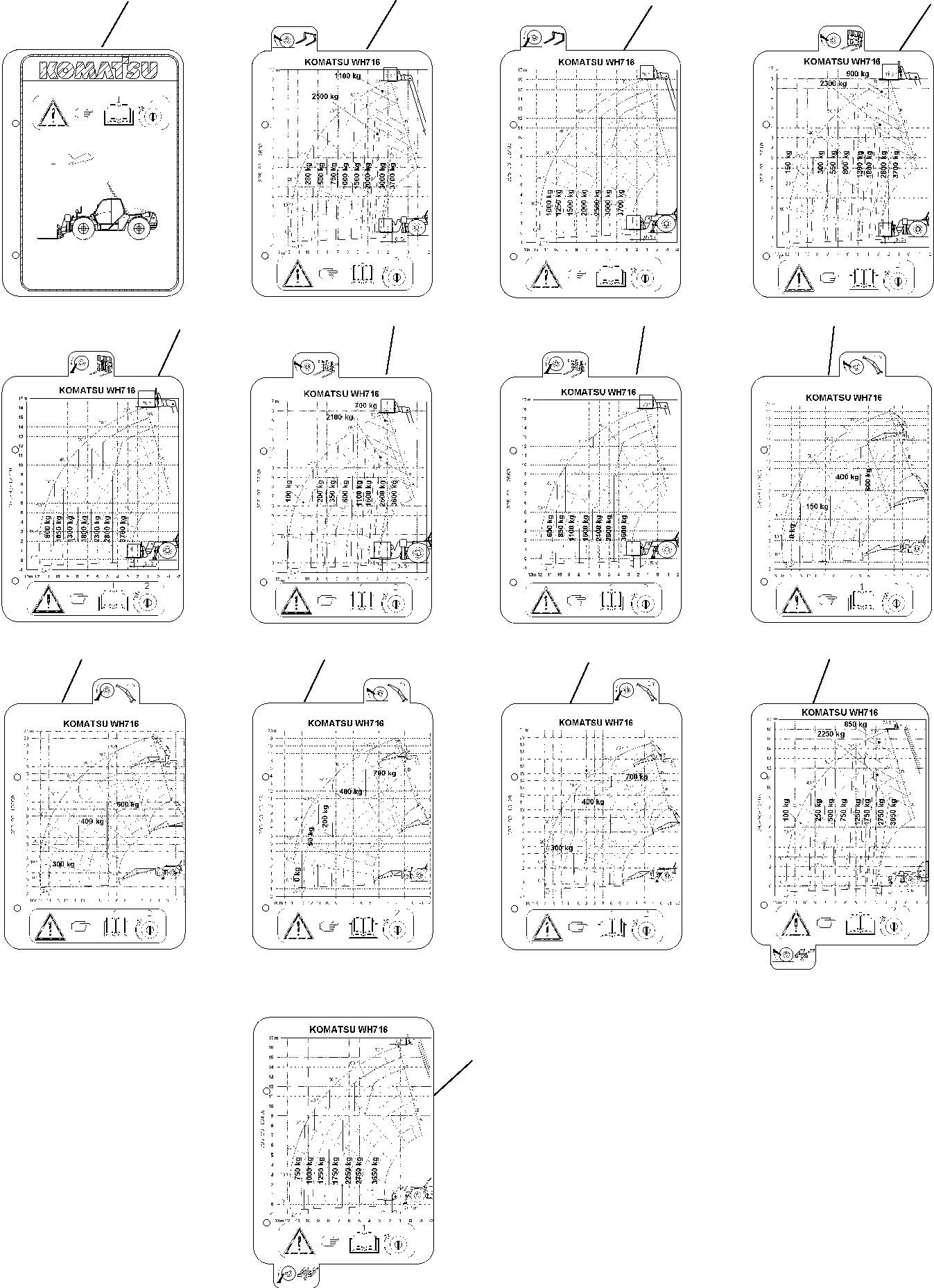 LOAD CHART 395-93-13070 KOMATSU