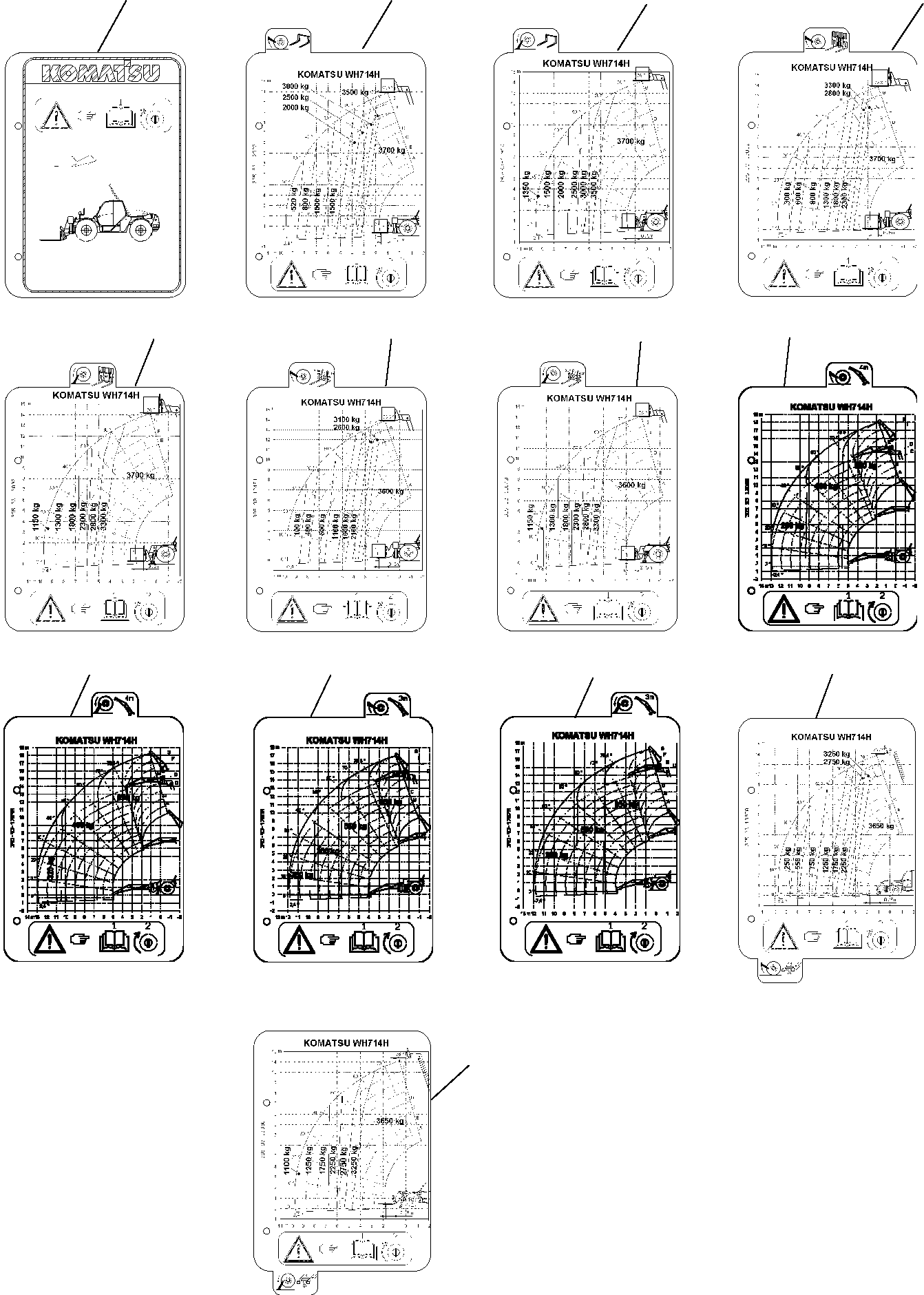 LOAD CHART 395-93-12920 KOMATSU