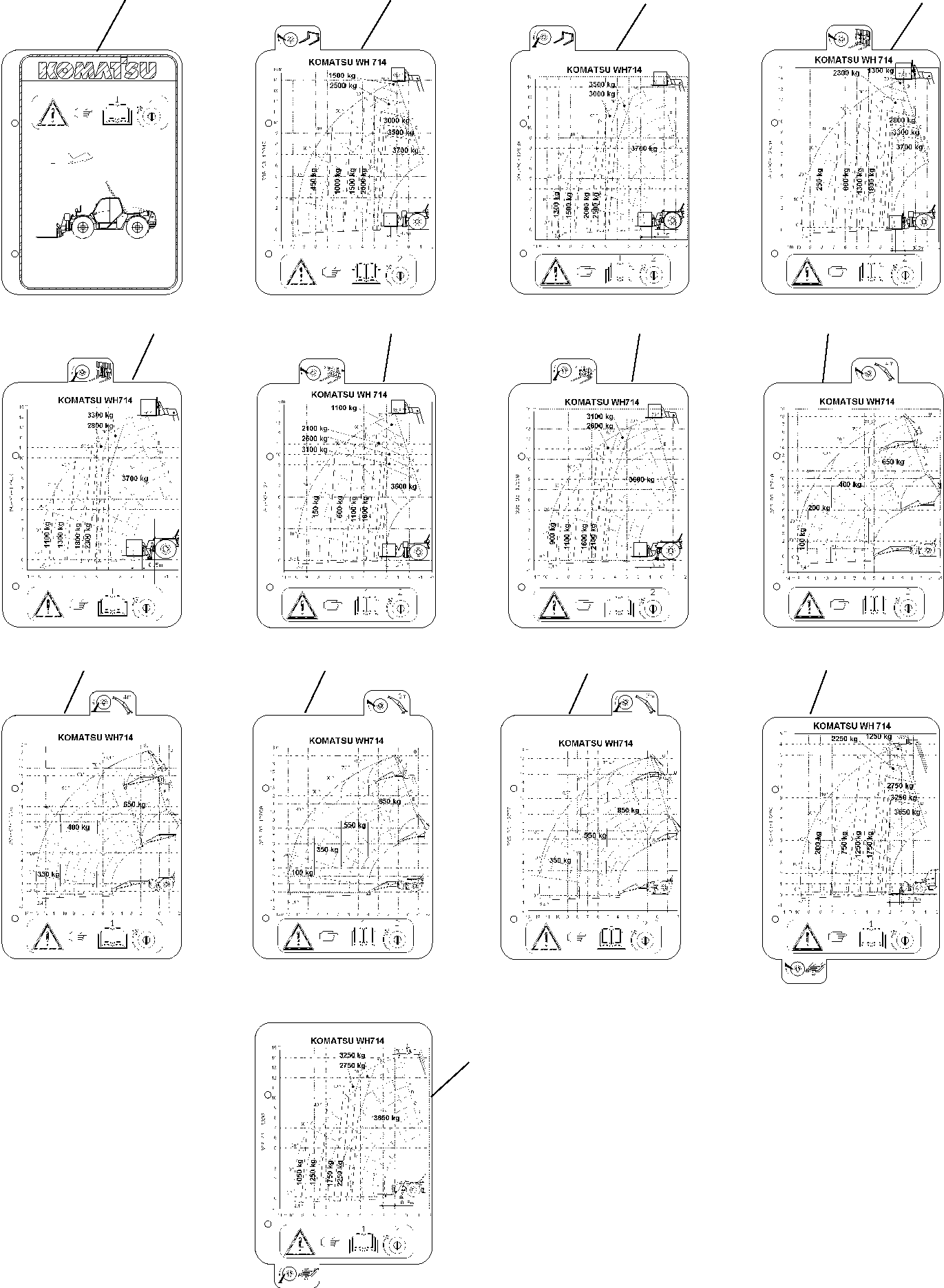LOAD CHART 395-93-12940 KOMATSU