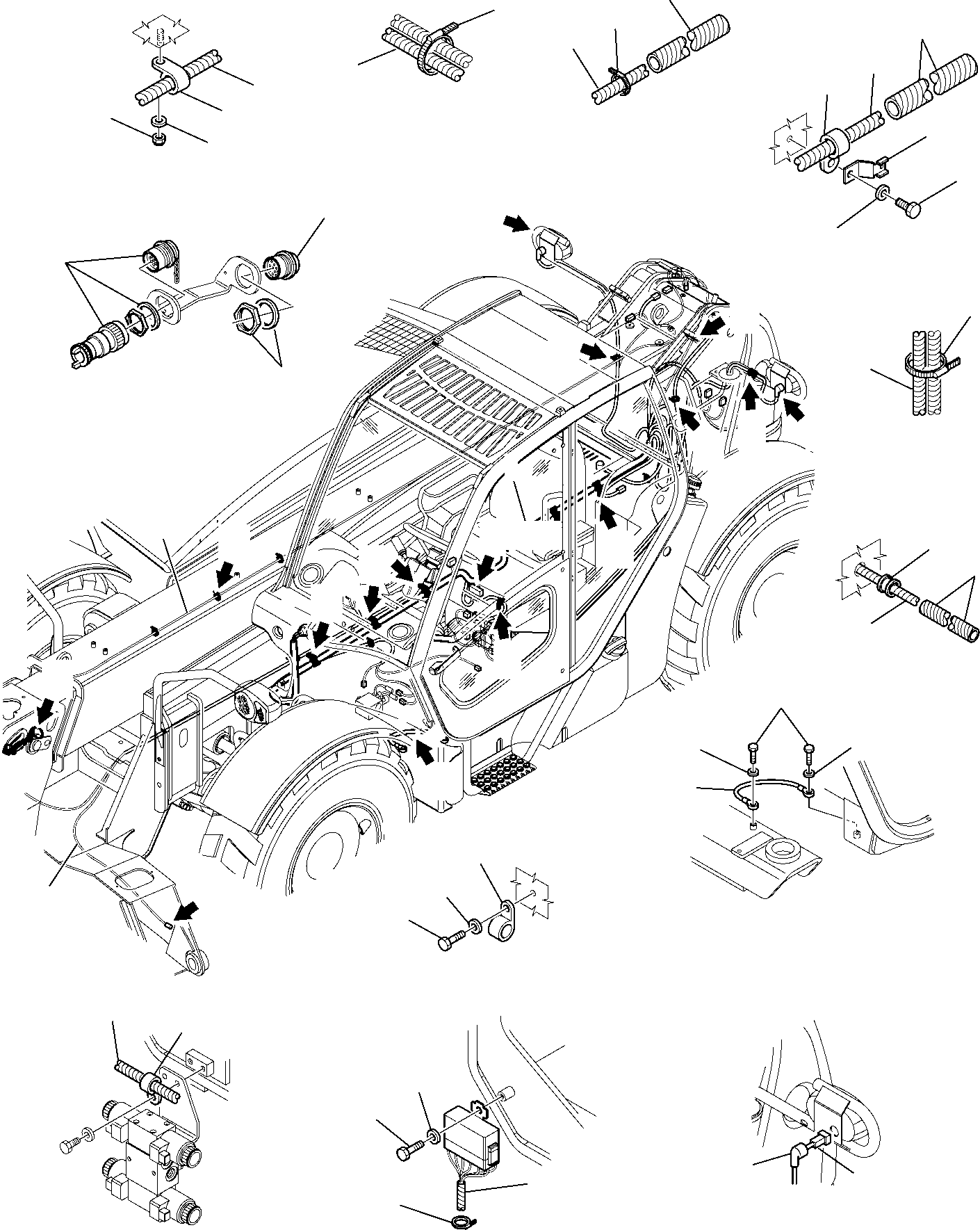 WIRING HARNESS, REAR 395-06-12972 KOMATSU