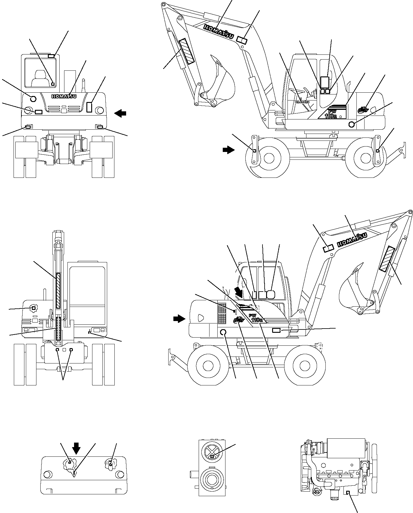MARK PLATE KIT 226-98-11404 KOMATSU