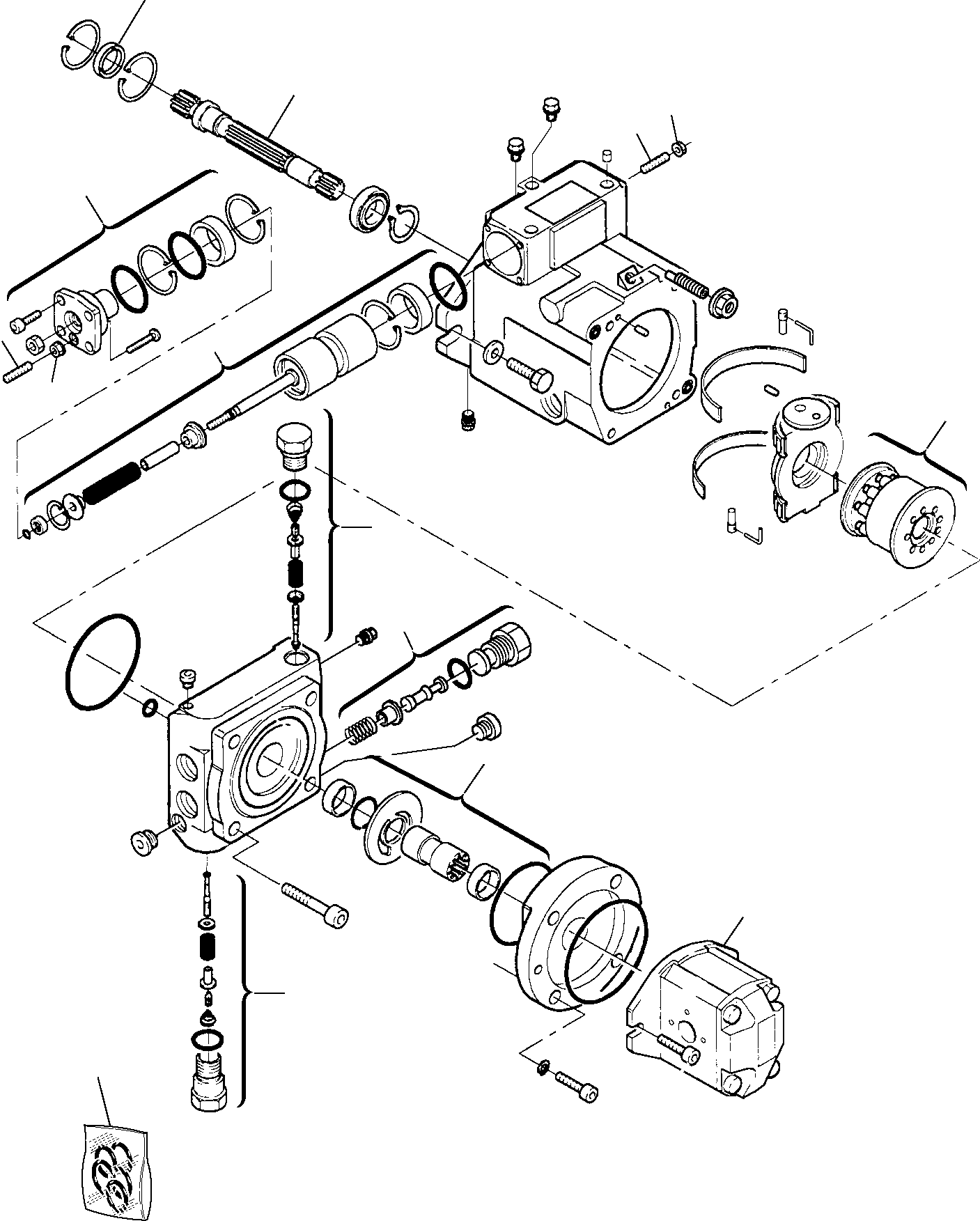 HYDRAULIC PUMP, ASSY. (844220107) KOMATSU