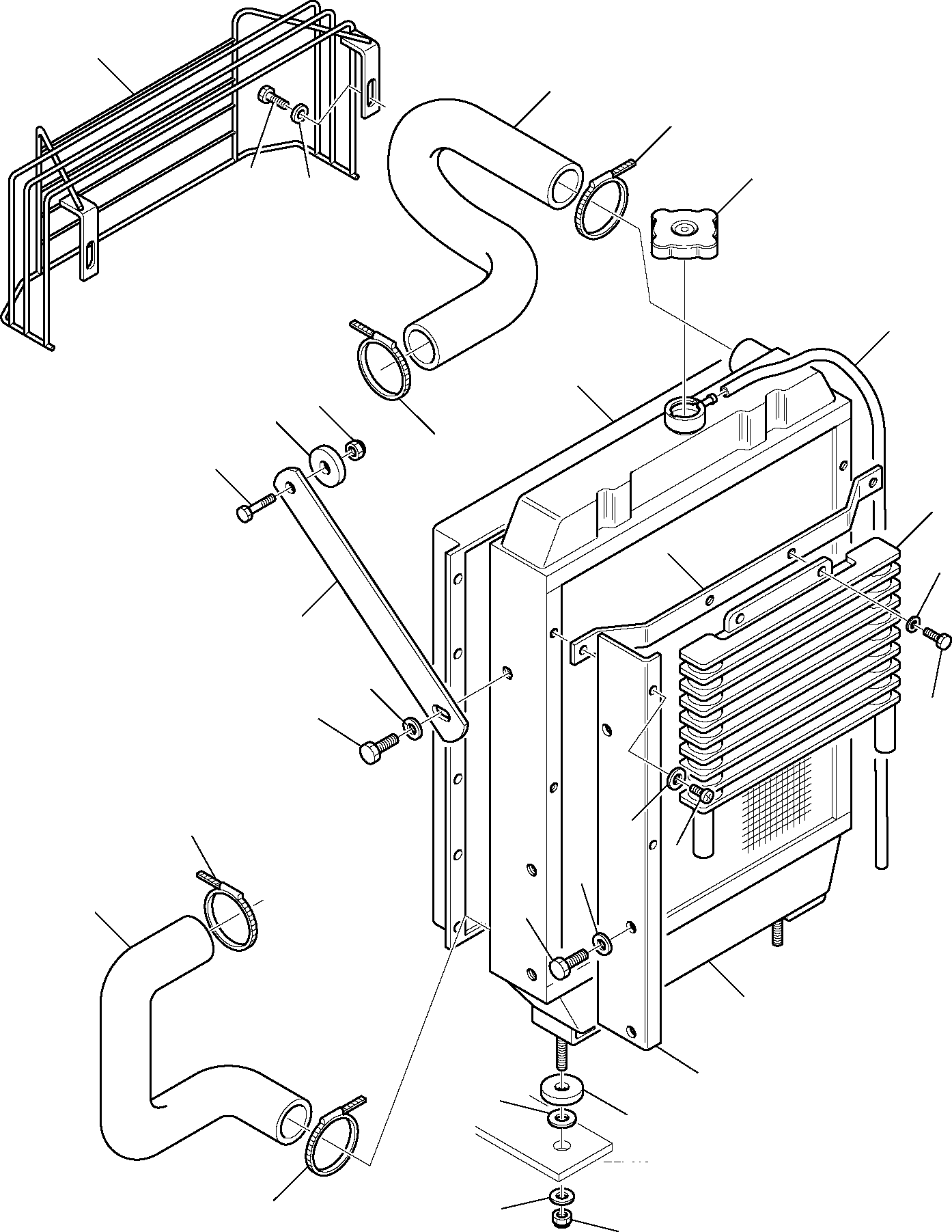 RADIATOR, ASSY. 37D-03-12110 KOMATSU
