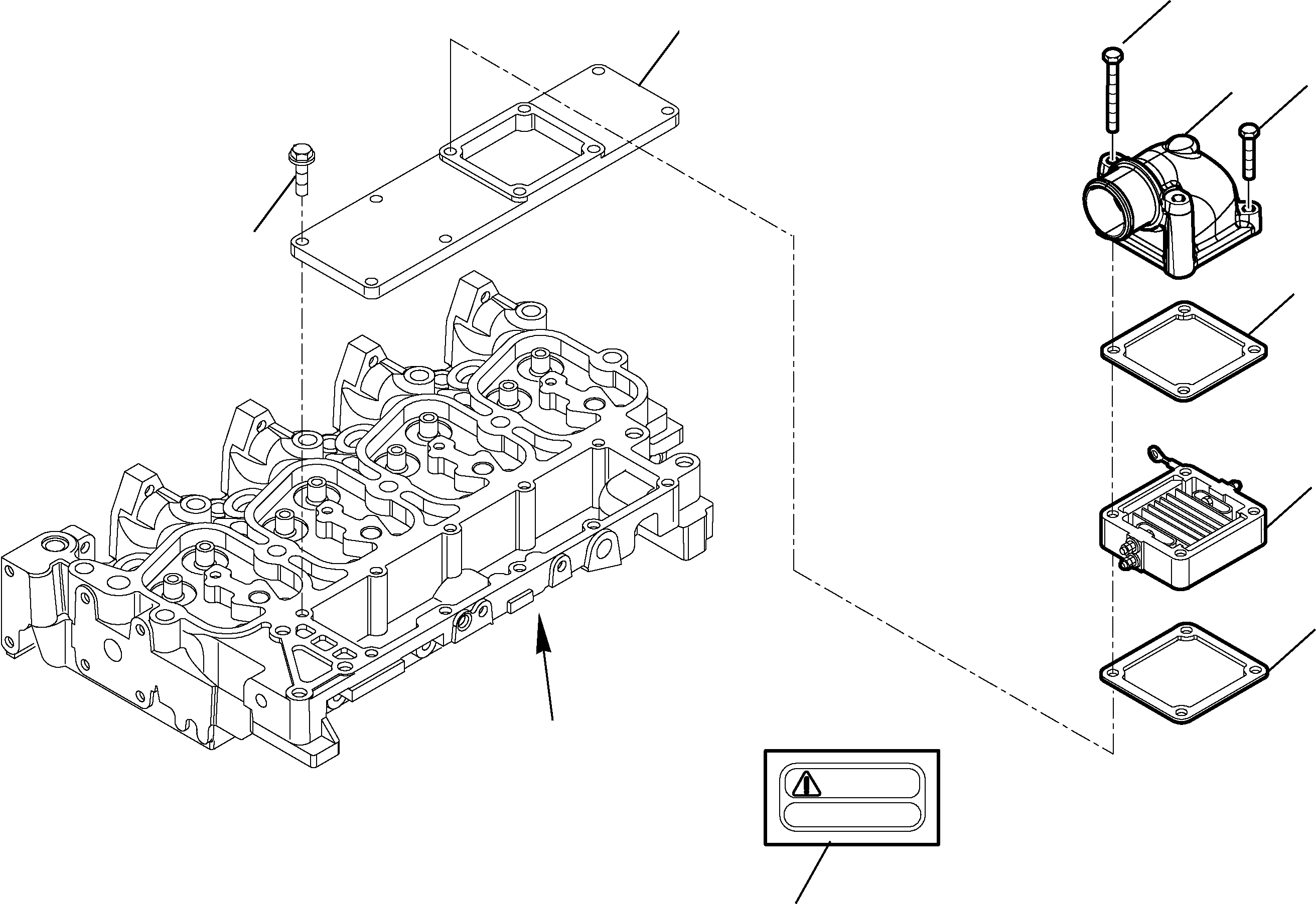 BEND,INTAKE AIR EA504174805 KOMATSU