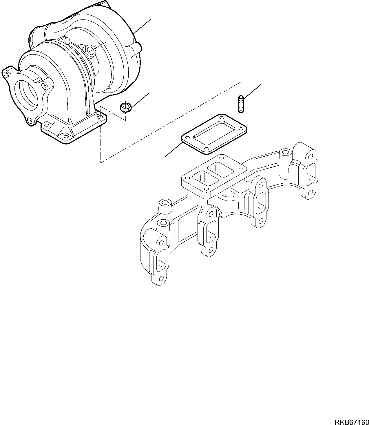 TURBOCHARGER EA504085543 KOMATSU